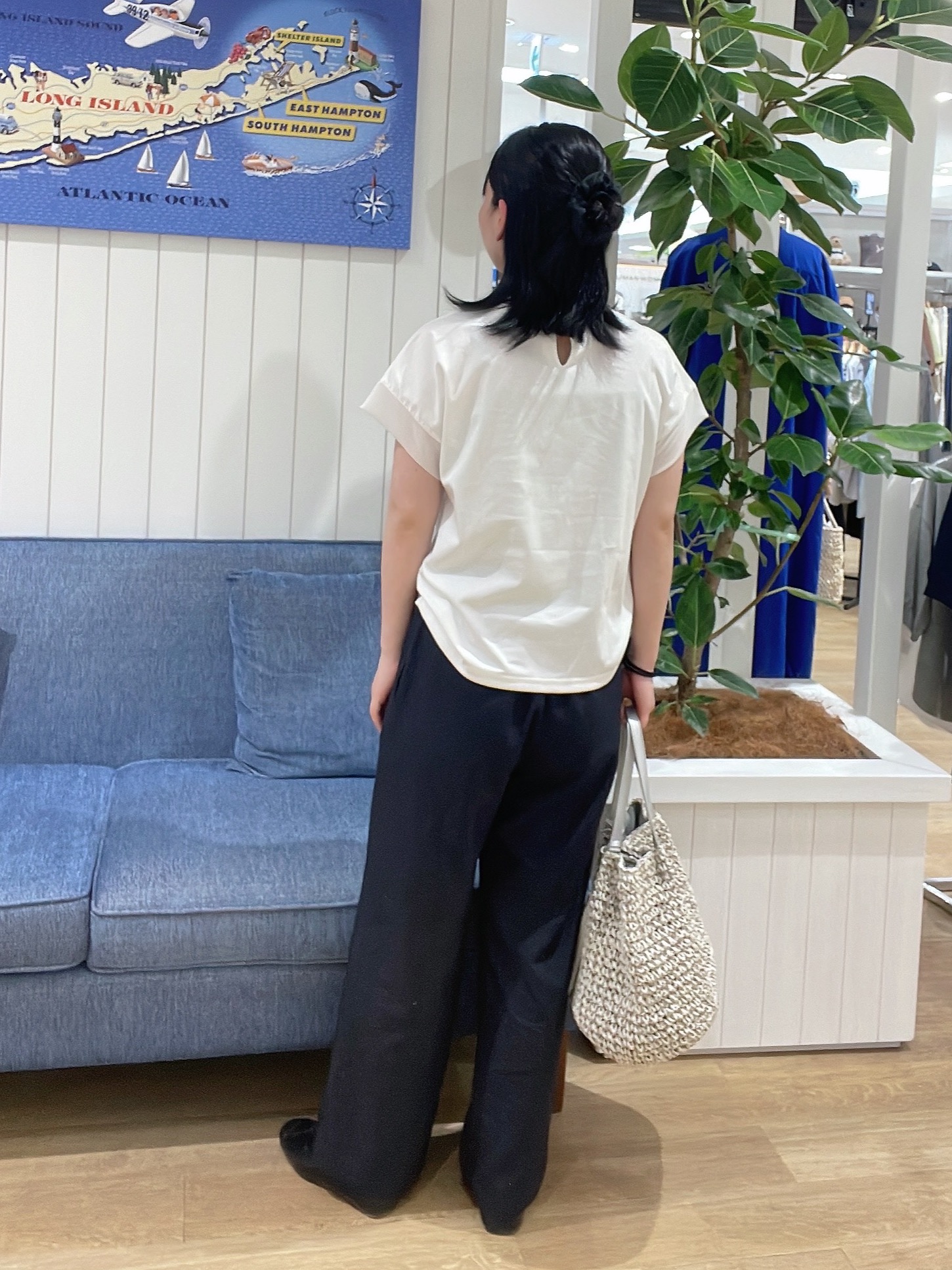 AYAさんの「Dessin｜【UVカット/接触冷感】美光沢カットソー」を使ったコーディネート