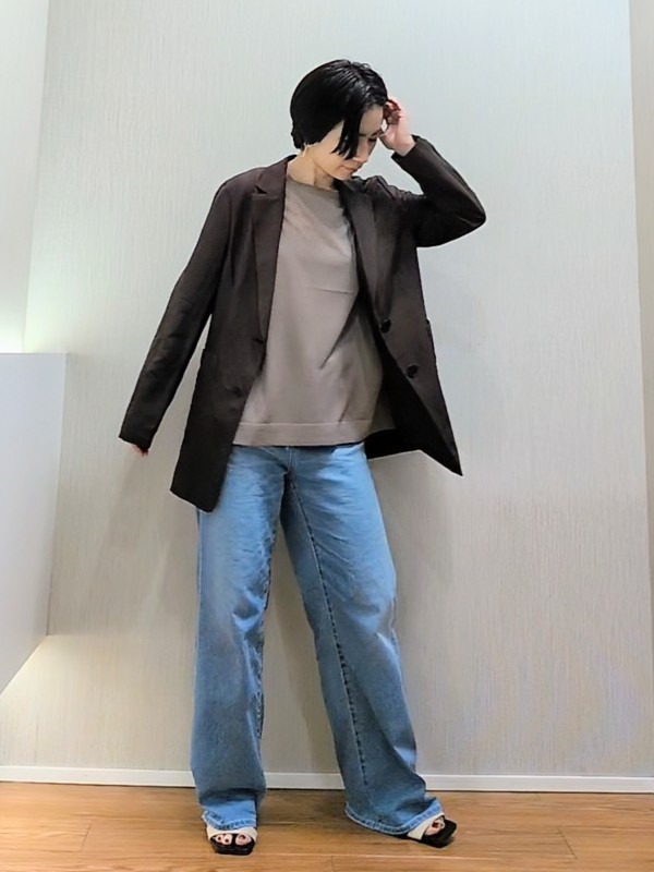 ミズタさんの「UNTITLED｜◆【程よいシアー感/洗える】エアリーバイオジャケット」を使ったコーディネート