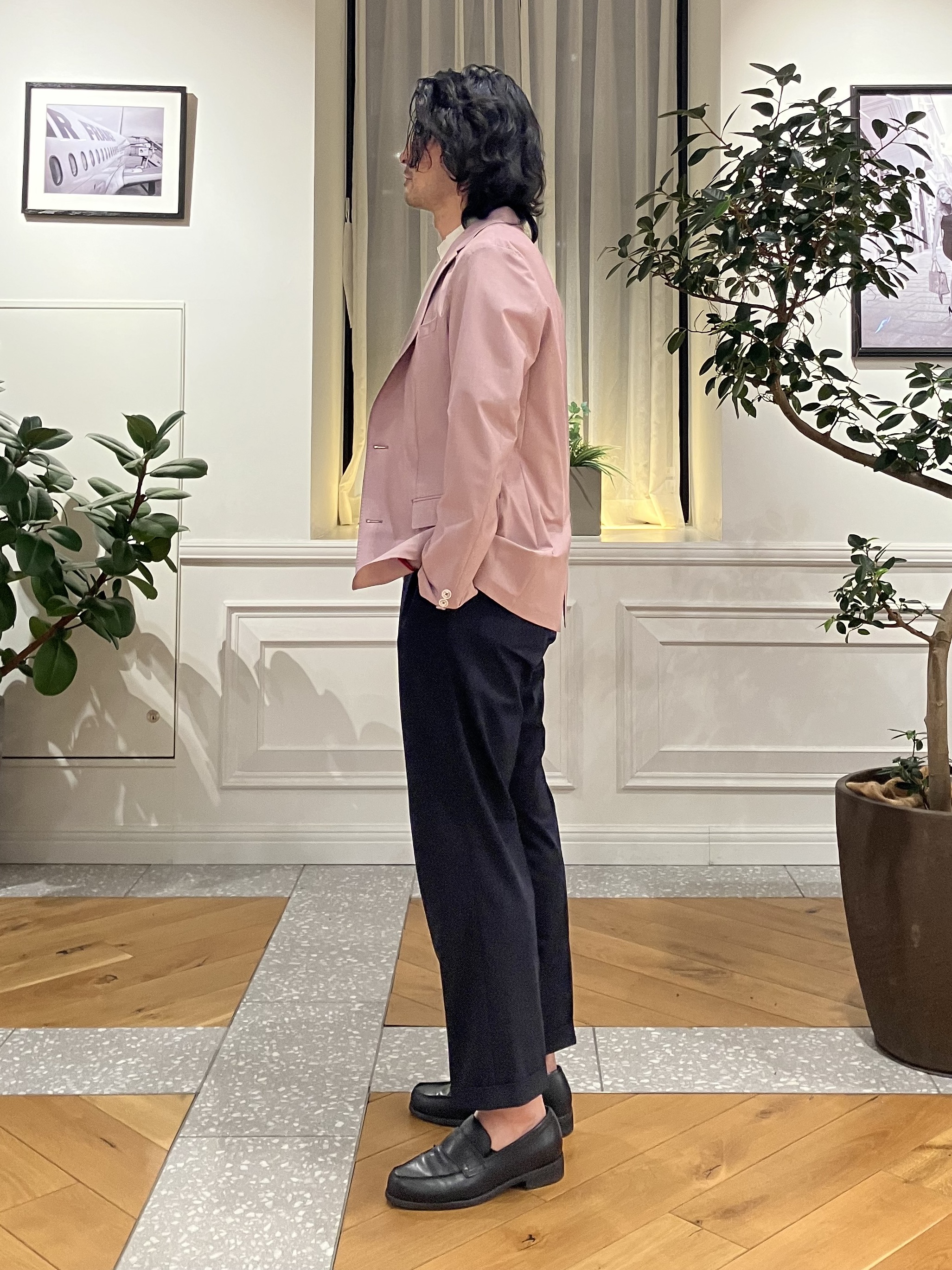 junyaさんの「DRESSTERIOR｜【セットアップ可/MonoMax4月号掲載/Safari5月号掲載】CARREMAN ストレッチジャ」を使ったコーディネート