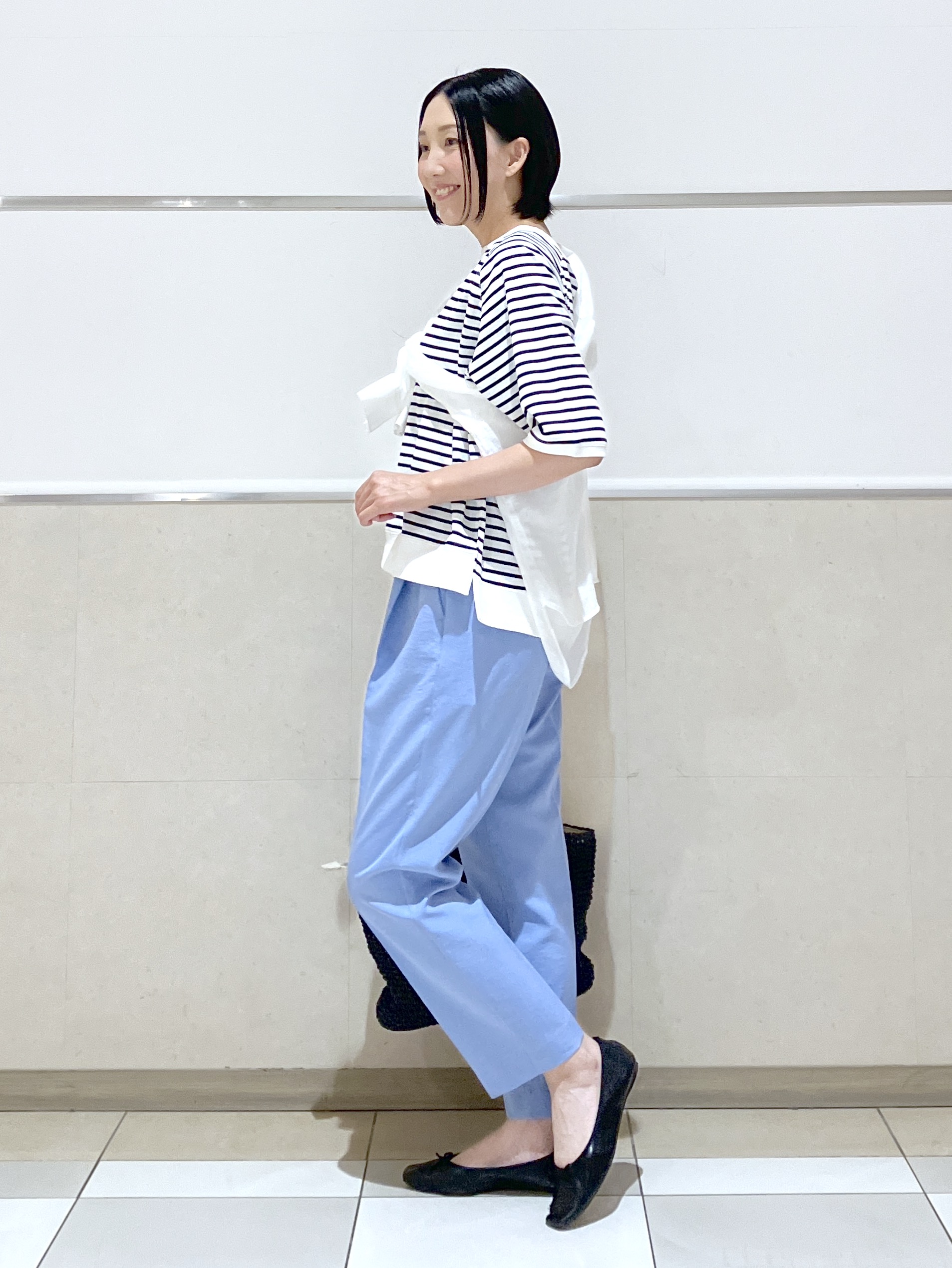eriko さんの「Dessin｜【UVカット/接触冷感】フォルムカットソー5分袖」を使ったコーディネート