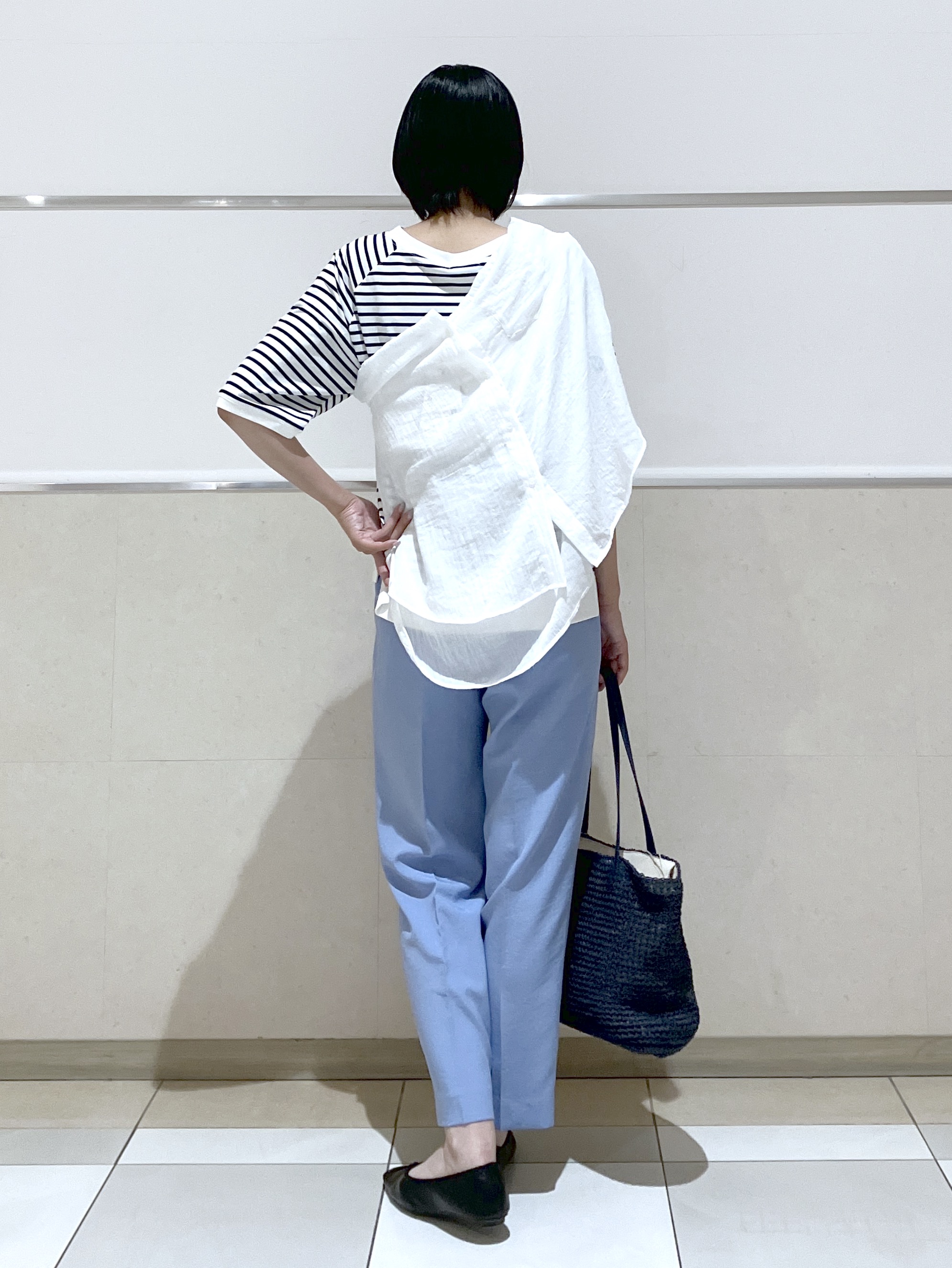 eriko さんの「Dessin｜【UVカット/接触冷感】フォルムカットソー5分袖」を使ったコーディネート