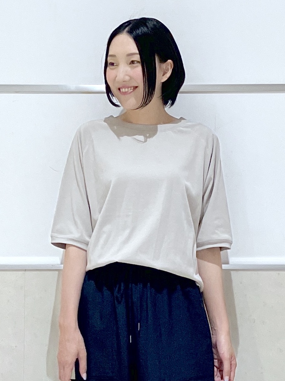 eriko さんの「Dessin｜【UVカット/接触冷感】フォルムカットソー5分袖」を使ったコーディネート