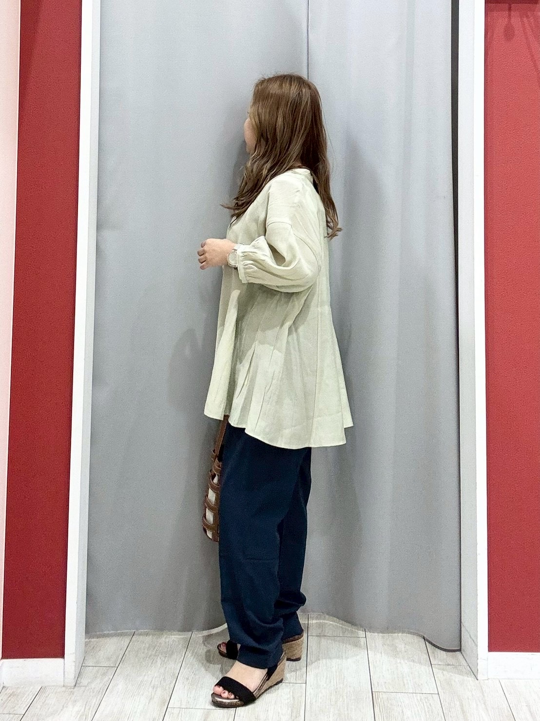 shioさんの「SHOO･LA･RUE｜【S-LL】インせず着られる 切替フレアブラウス」を使ったコーディネート