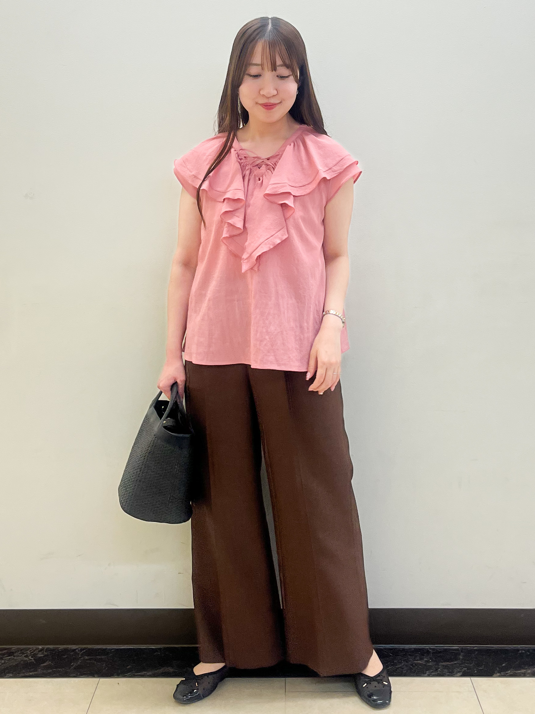 mikikoさんの「Reflect｜【マシンウォッシャブル】フリルブラウス」を使ったコーディネート