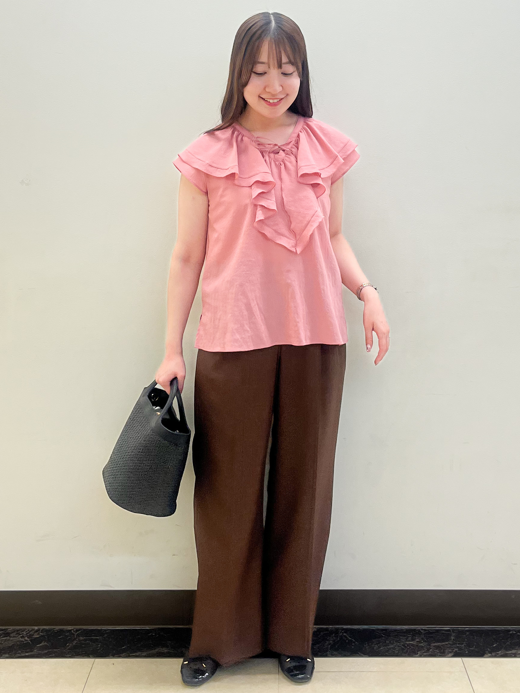 mikikoさんの「Reflect｜【マシンウォッシャブル】フリルブラウス」を使ったコーディネート
