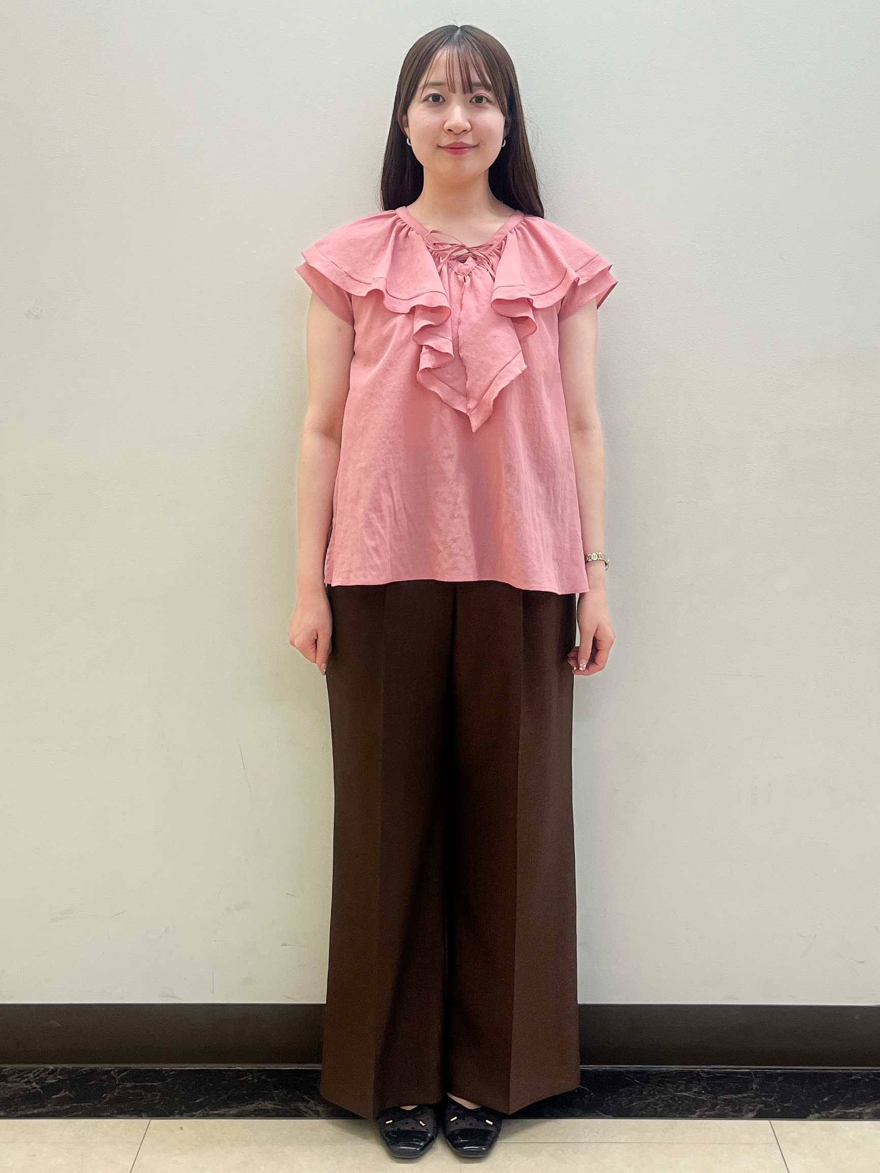 mikikoさんの「Reflect｜【マシンウォッシャブル】フリルブラウス」を使ったコーディネート