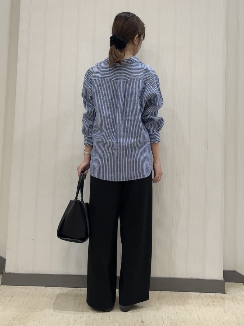 ちひさんの「INDIVI｜【接触冷感／2WAY】カシュクールリネンシャツ」を使ったコーディネート