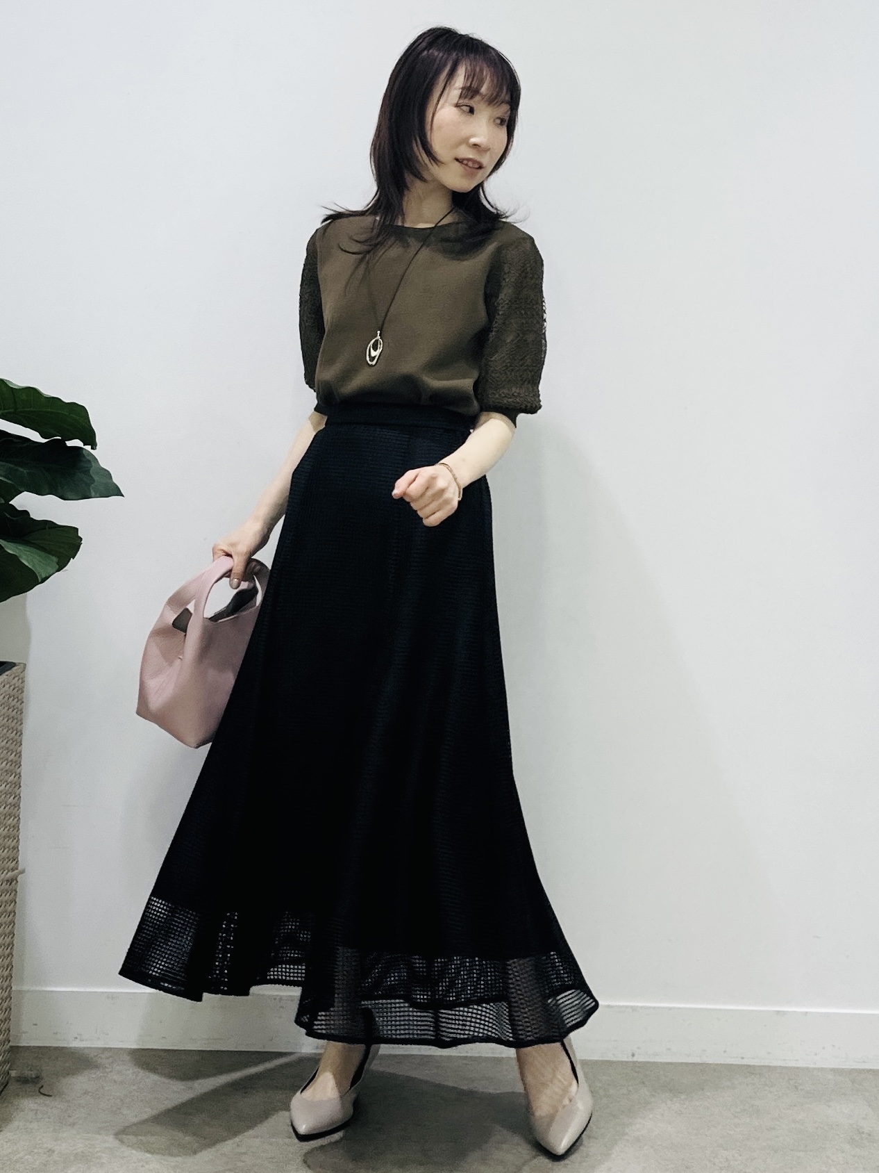 Miwaさんの「UNTITLED｜【洗える】エレガンススリーブニット」を使ったコーディネート
