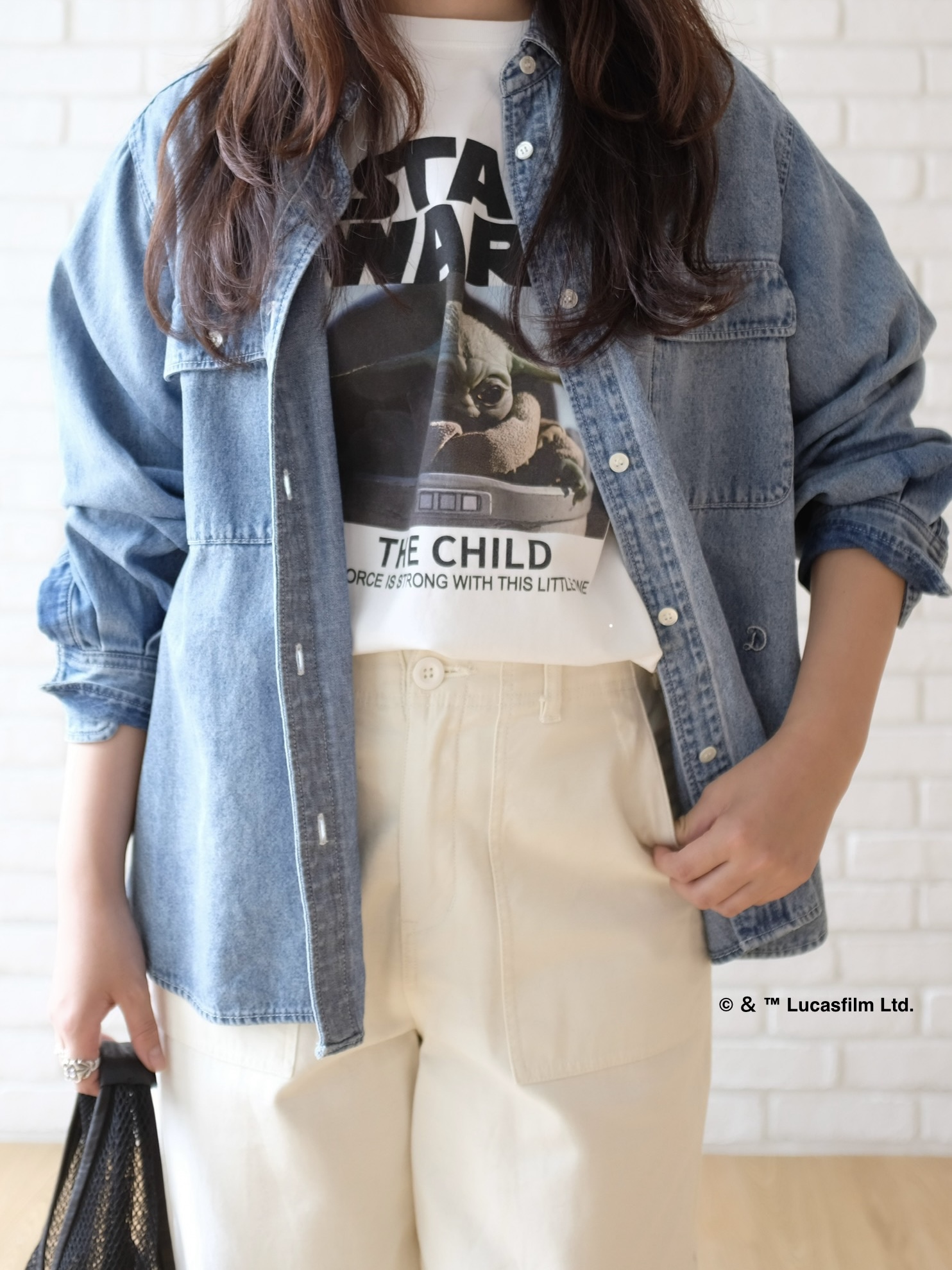 NAさんの「DRESSTERIOR｜【接触冷感】STAR WARS カプセルグローグTシャツ」を使ったコーディネート