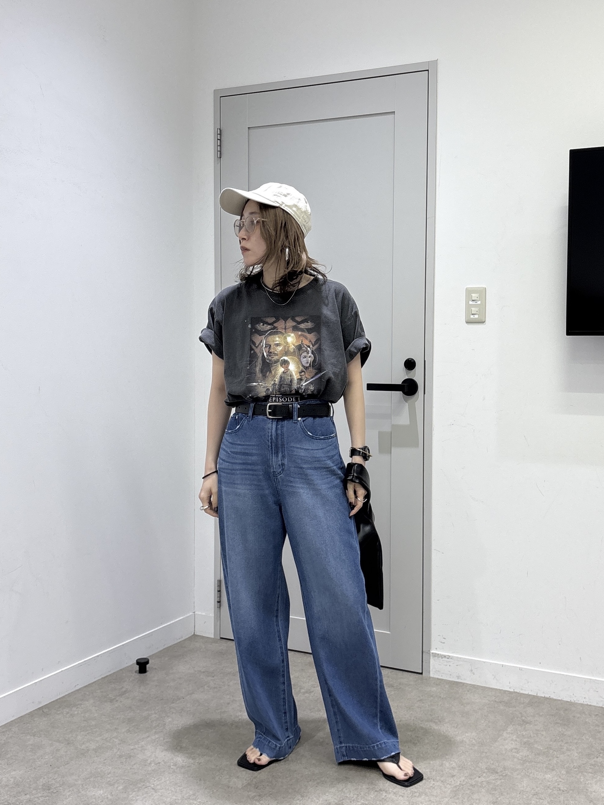 kotakiさんの「INDIVI｜【GOODROCKSPEED】STAR WARS EPISODE I ／ Print T－Shirt」を使ったコーディネート