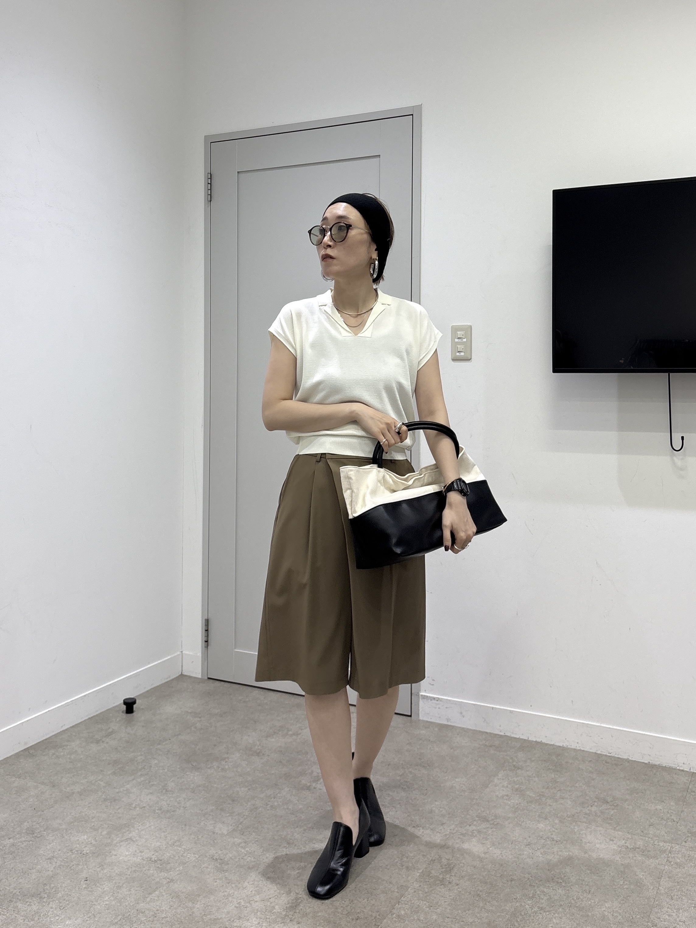 kotakiさんの「INDIVI｜【接触冷感/通気性】シアーシャツジャケット」を使ったコーディネート