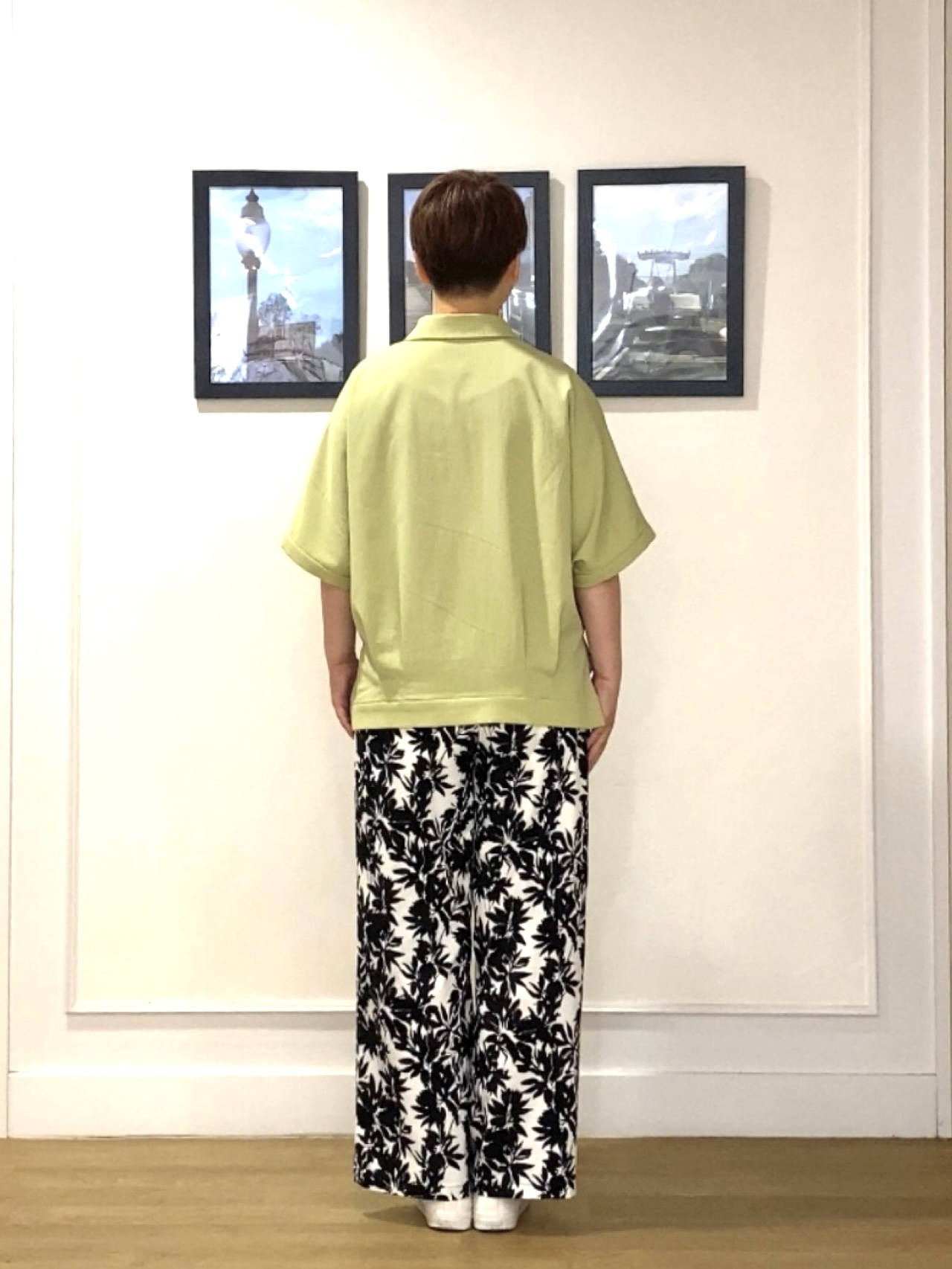 Hiroさんの「Dessin｜タックヘム クロップドシュリンクシャツ」を使ったコーディネート