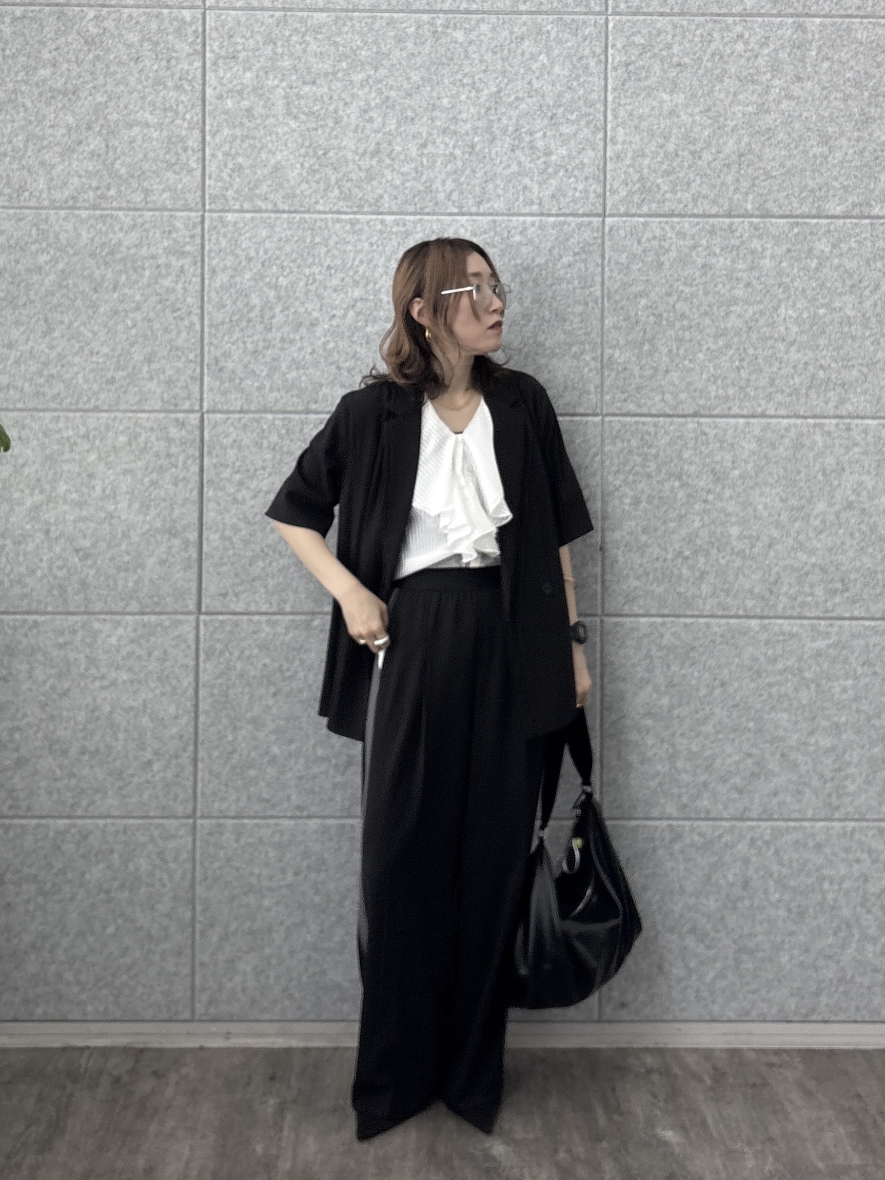 kotakiさんの「INDIVI｜Comfy SET UP｜ハーフスリーブジャケット【セットアップ対応／通勤／接触冷感／UVカット】」を使ったコーディネート
