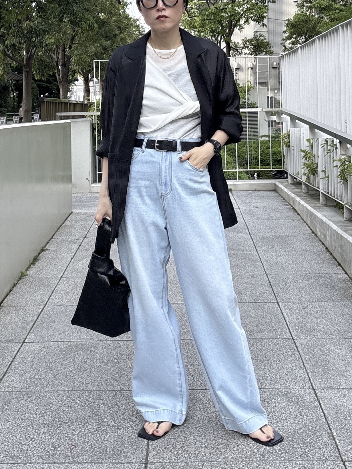 kotakiさんの「INDIVI｜【接触冷感/通気性】シアーシャツジャケット」を使ったコーディネート