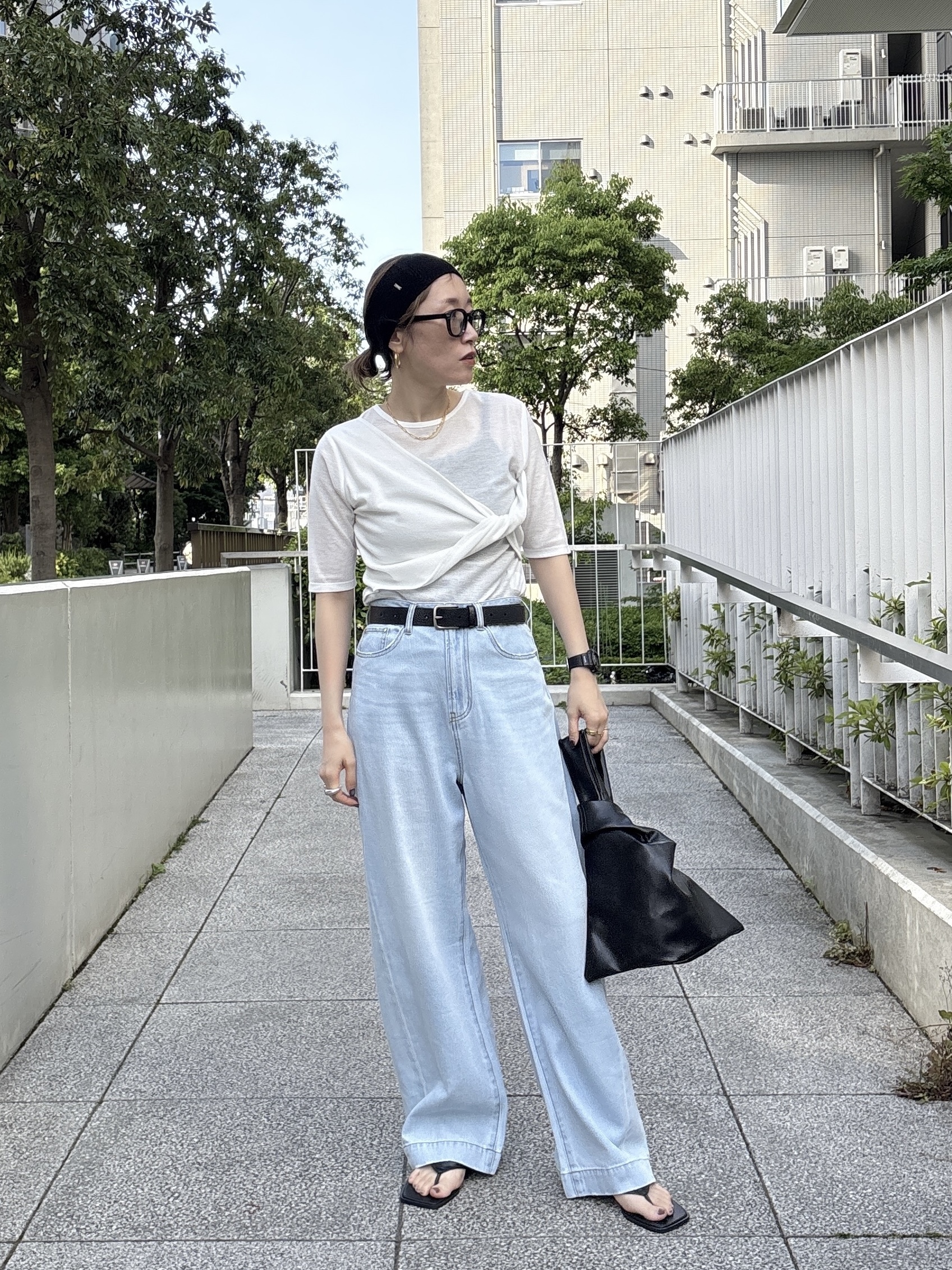 kotakiさんの「INDIVI｜【接触冷感/通気性】シアーシャツジャケット」を使ったコーディネート
