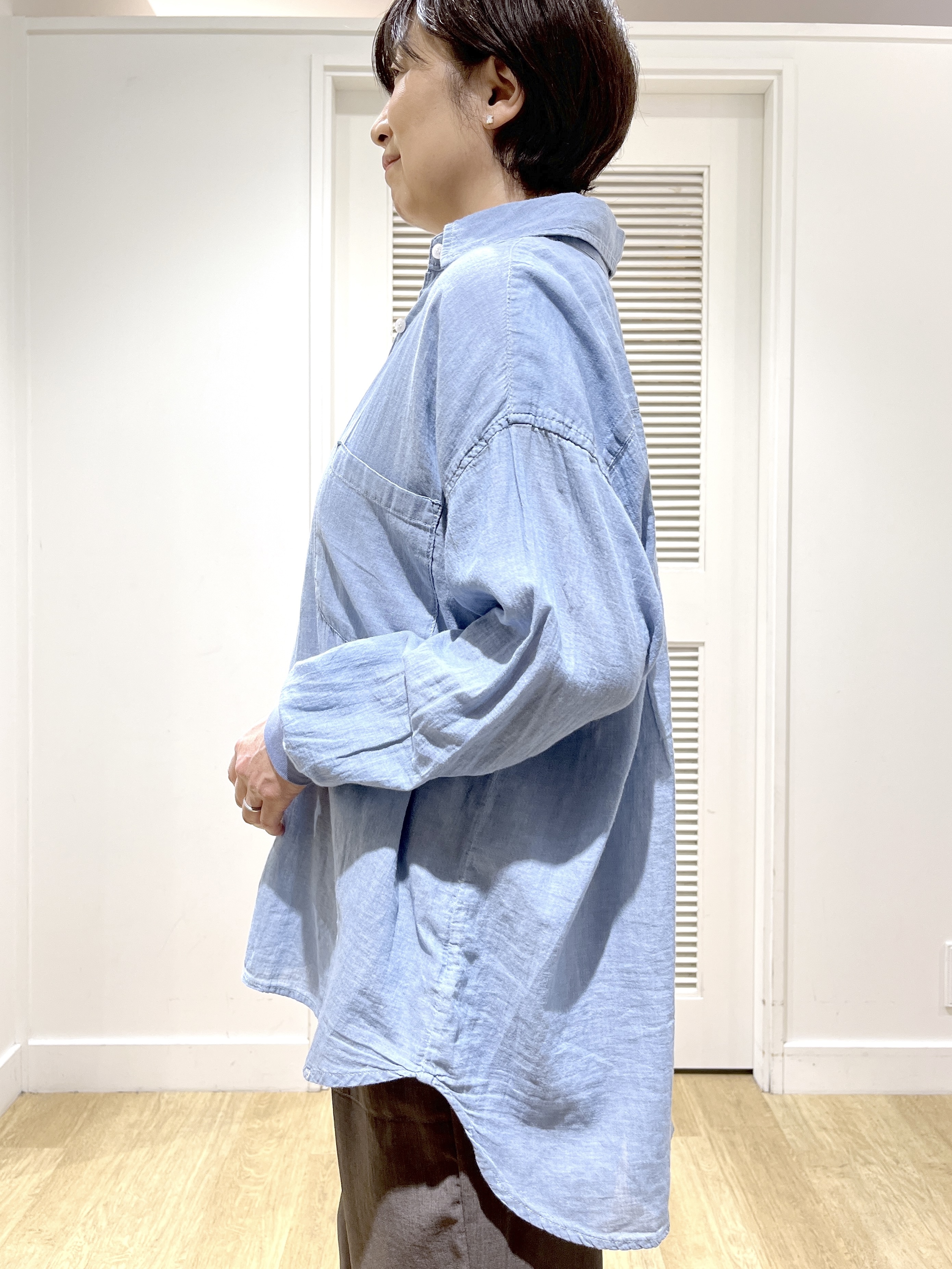 Miyazakiさんの「Dessin｜【セットアップ可/接触冷感/UVカット】イージーワイドパンツ」を使ったコーディネート