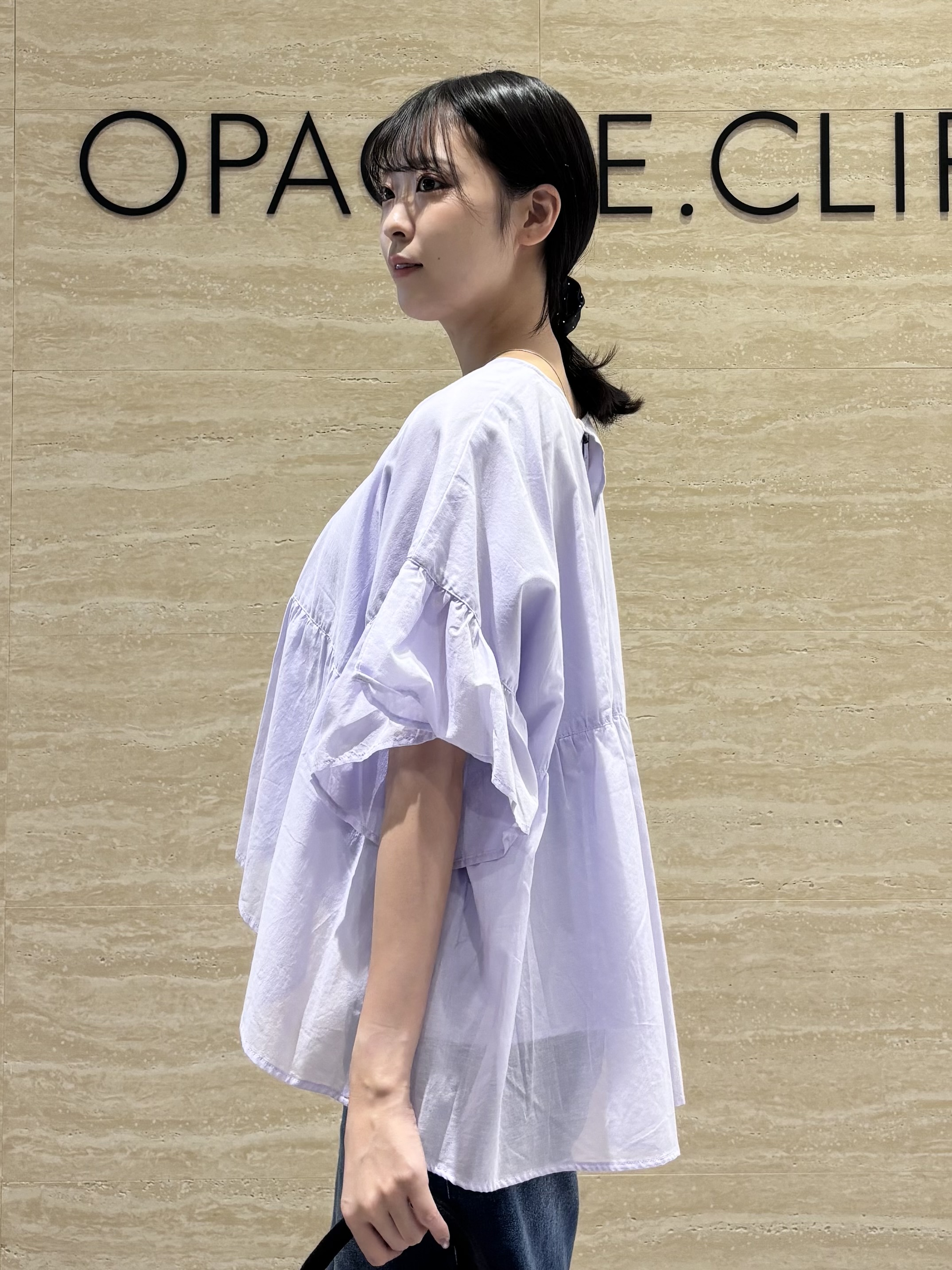 Ririkaさんの「OPAQUE.CLIP｜フリルペプラムブラウス【洗濯機OK】」を使ったコーディネート