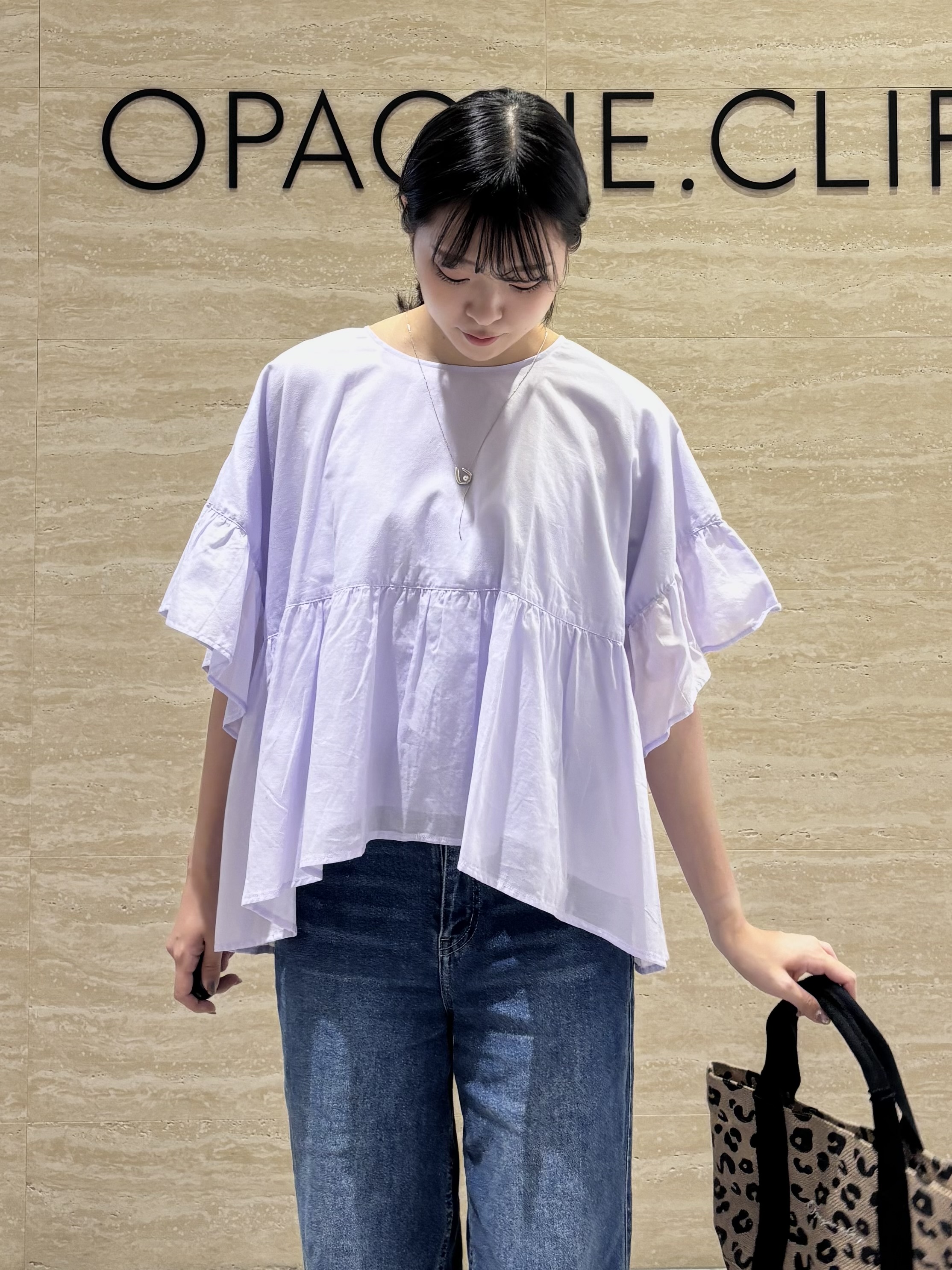Ririkaさんの「OPAQUE.CLIP｜フリルペプラムブラウス【洗濯機OK】」を使ったコーディネート