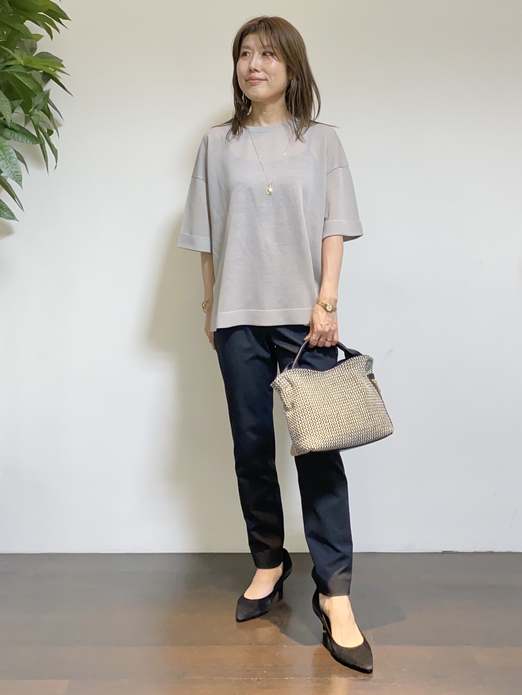tomoさんの「UNTITLED｜◆【程よいシアー感/洗える】エアリーバイオジャケット」を使ったコーディネート