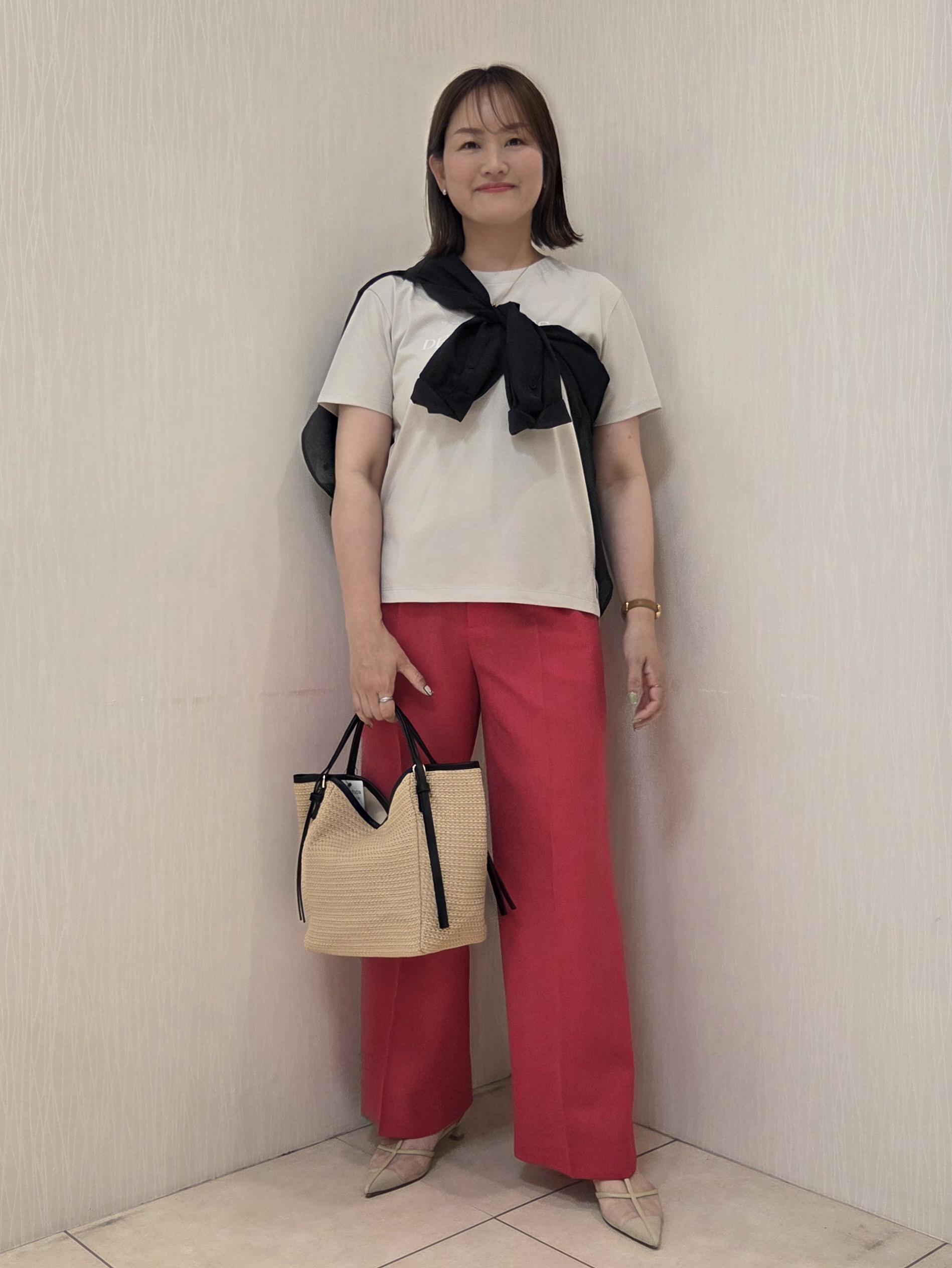 naokoさんの「UNTITLED｜◆【2WAY/マシンウォッシャブル】カシュクールデザインシャツ」を使ったコーディネート