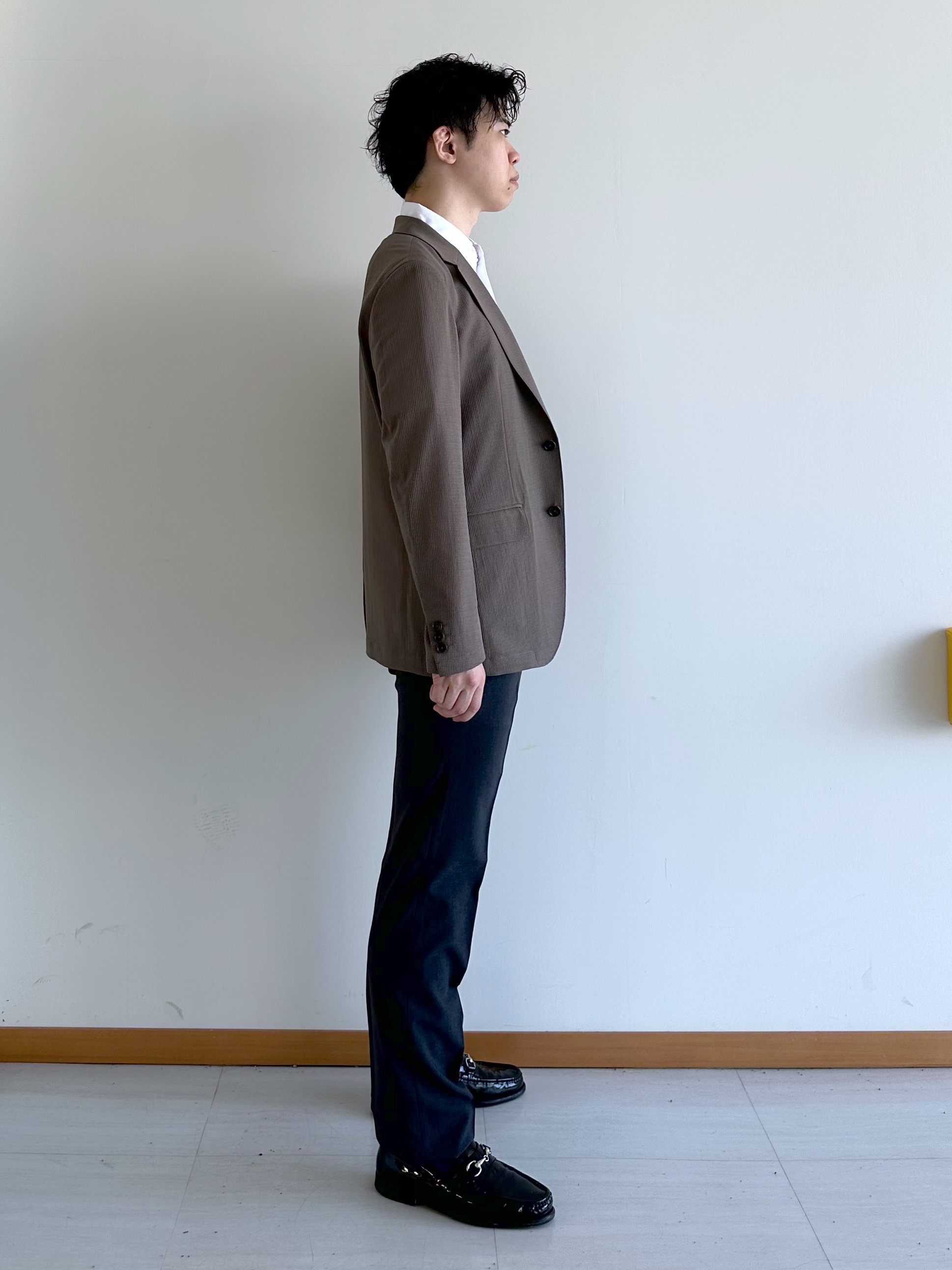 イッシーさんの「TAKEO KIKUCHI｜【Begin5月号掲載/通気性】トリコットサッカー ジャケット」を使ったコーディネート