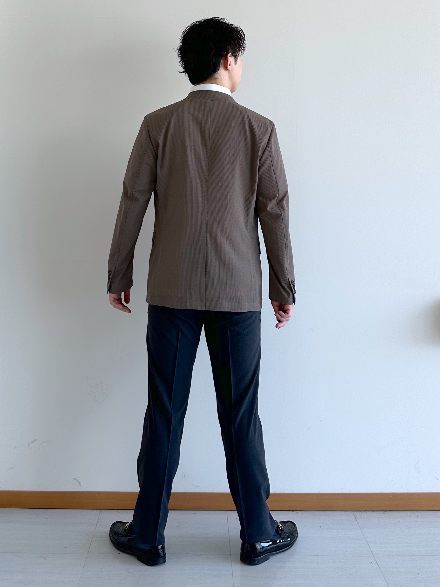 イッシーさんの「TAKEO KIKUCHI｜【Begin5月号掲載/通気性】トリコットサッカー ジャケット」を使ったコーディネート