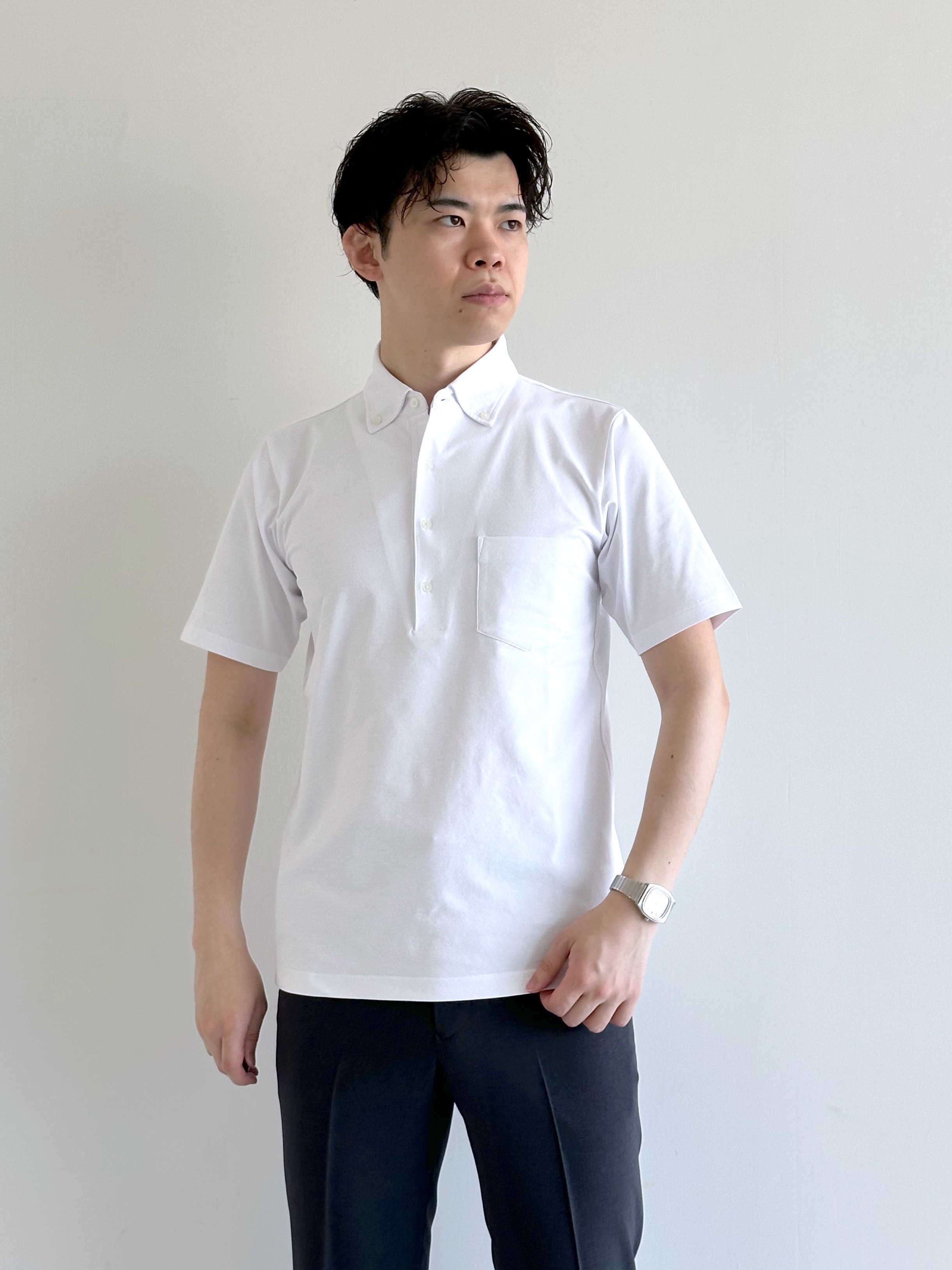 イッシーさんの「TAKEO KIKUCHI｜【Begin5月号掲載/通気性】トリコットサッカー ジャケット」を使ったコーディネート