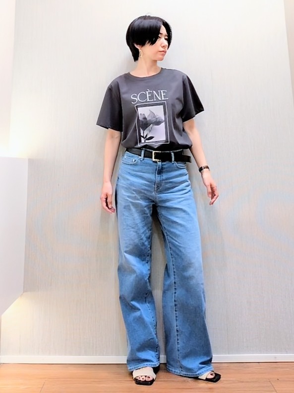 ミズタさんの「UNTITLED｜【セットアップ可/UV/接触冷感】スラブキーネックジレ」を使ったコーディネート