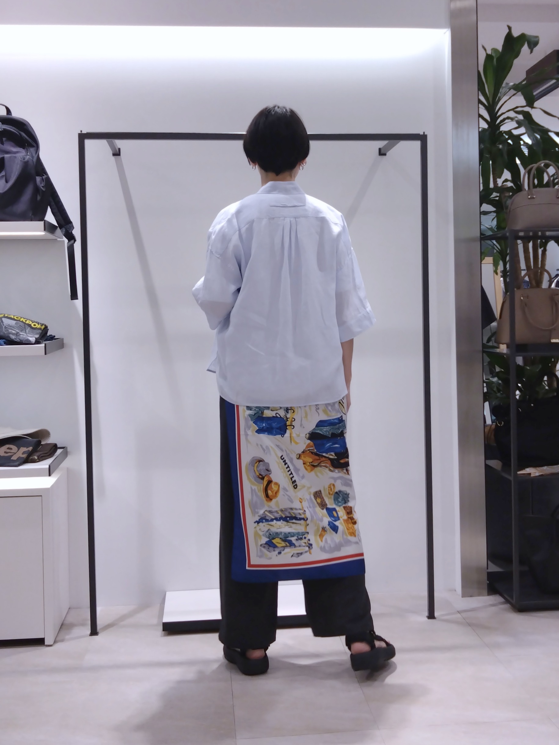 まちこさんの「UNTITLED｜【TICCA】リネン半袖シャツ」を使ったコーディネート