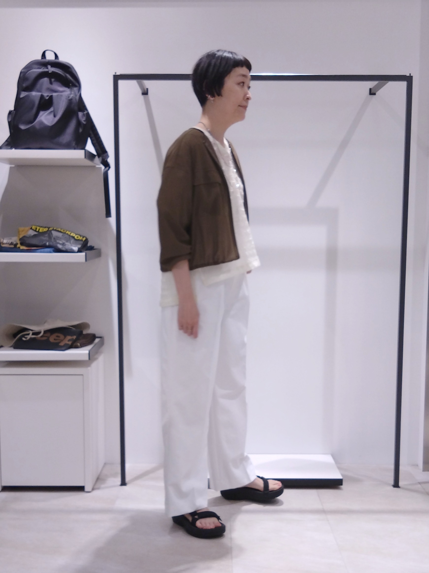 まちこさんの「UNTITLED｜◆【洗える】シアーブルゾン」を使ったコーディネート