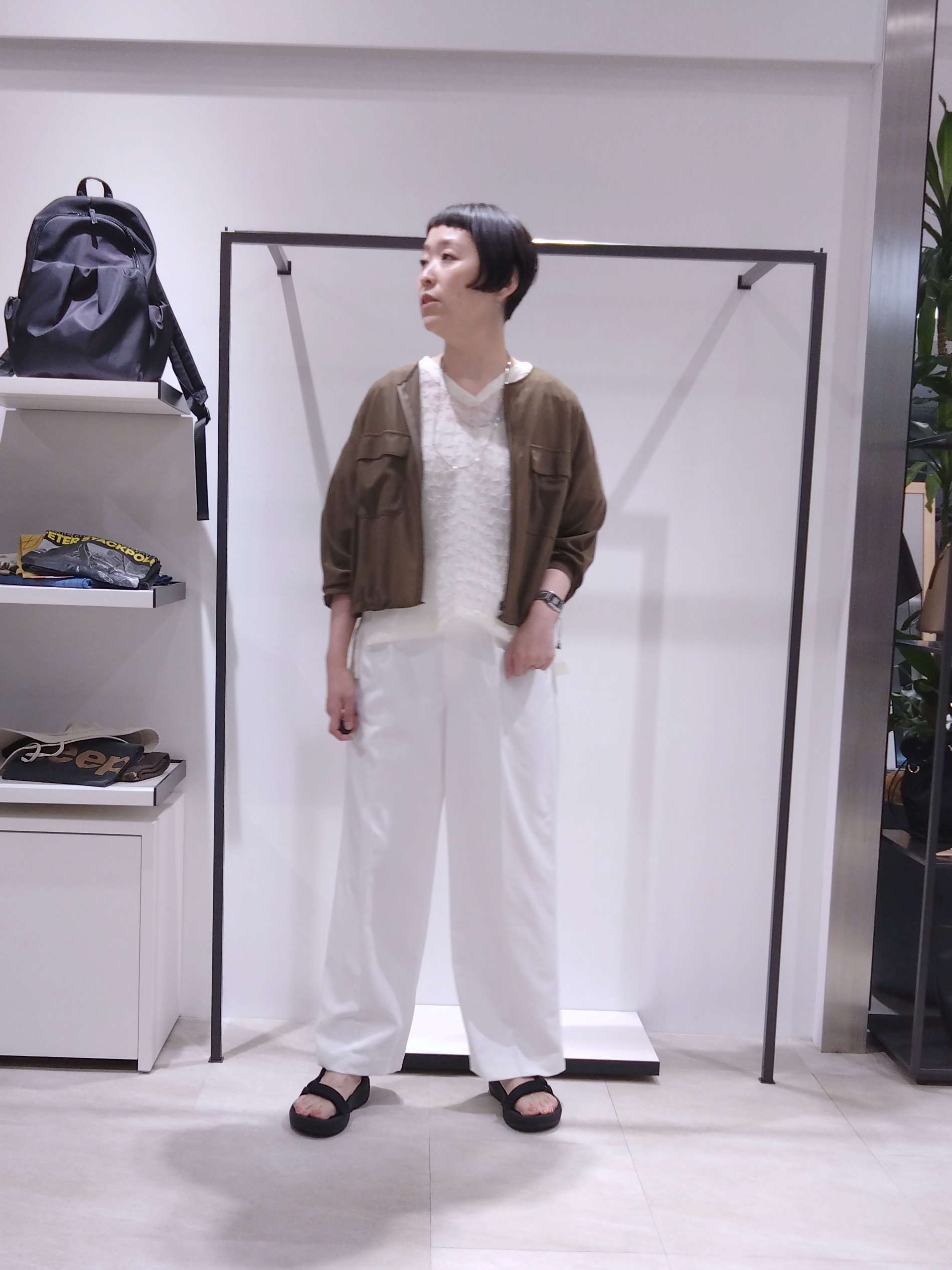 まちこさんの「UNTITLED｜◆【洗える】シアーブルゾン」を使ったコーディネート