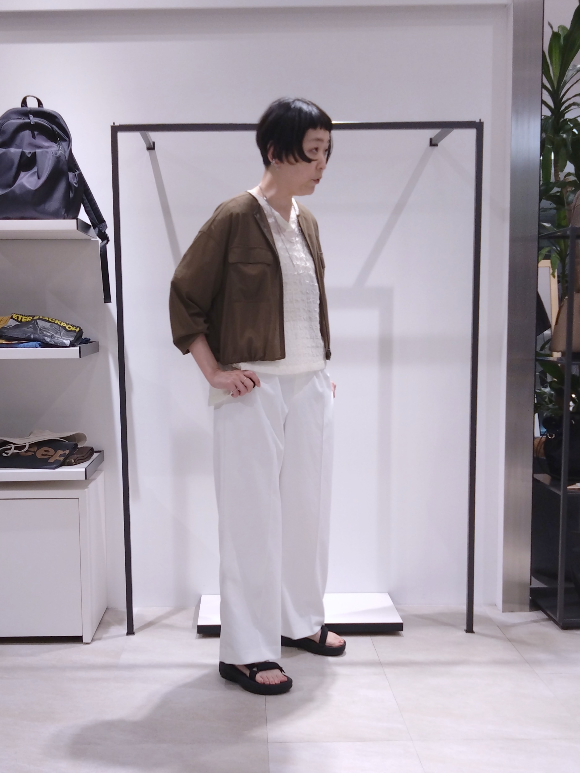 まちこさんの「UNTITLED｜◆【洗える】シアーブルゾン」を使ったコーディネート
