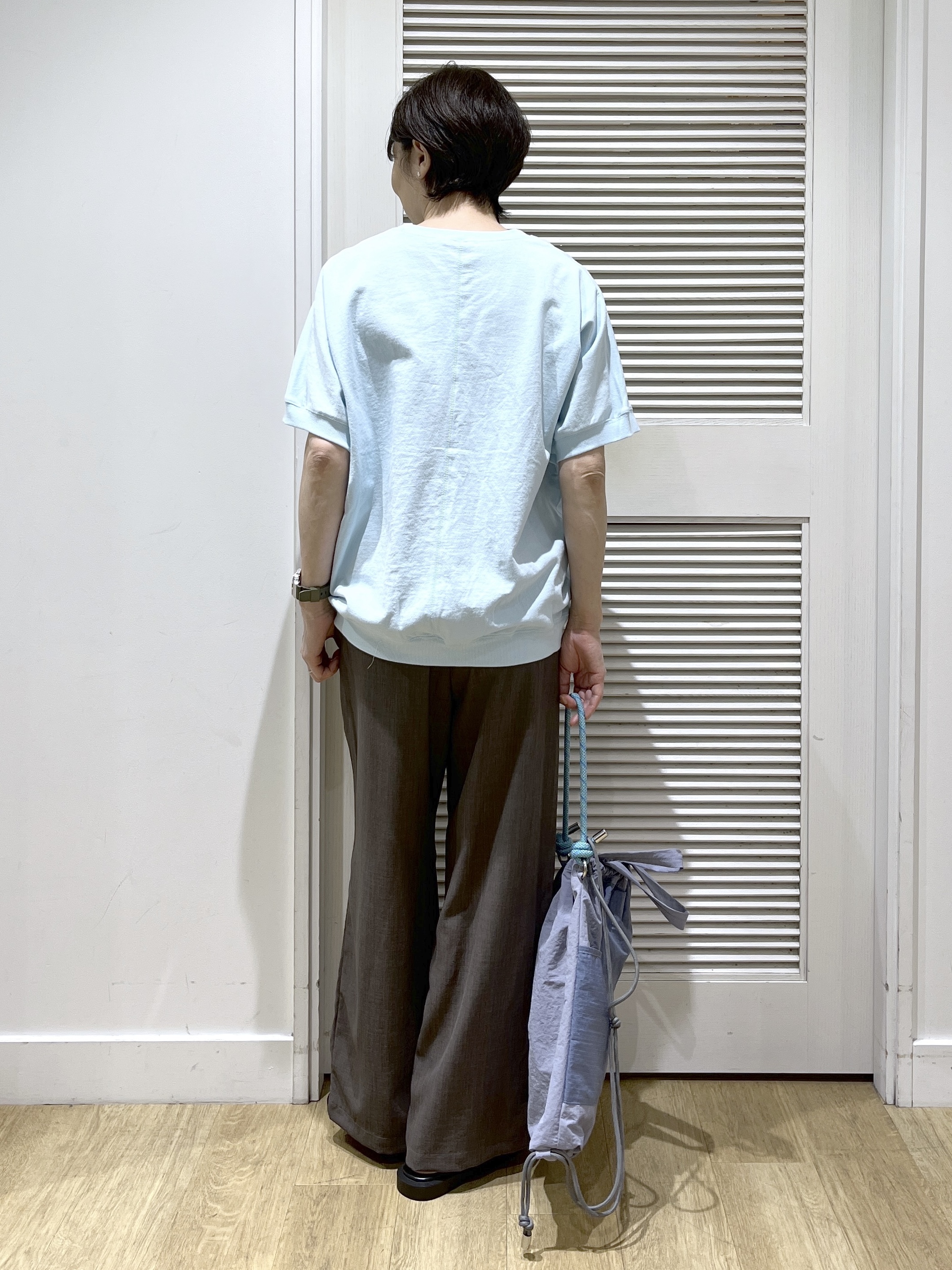 Miyazakiさんの「Dessin｜【セットアップ可/接触冷感/UVカット】イージーワイドパンツ」を使ったコーディネート