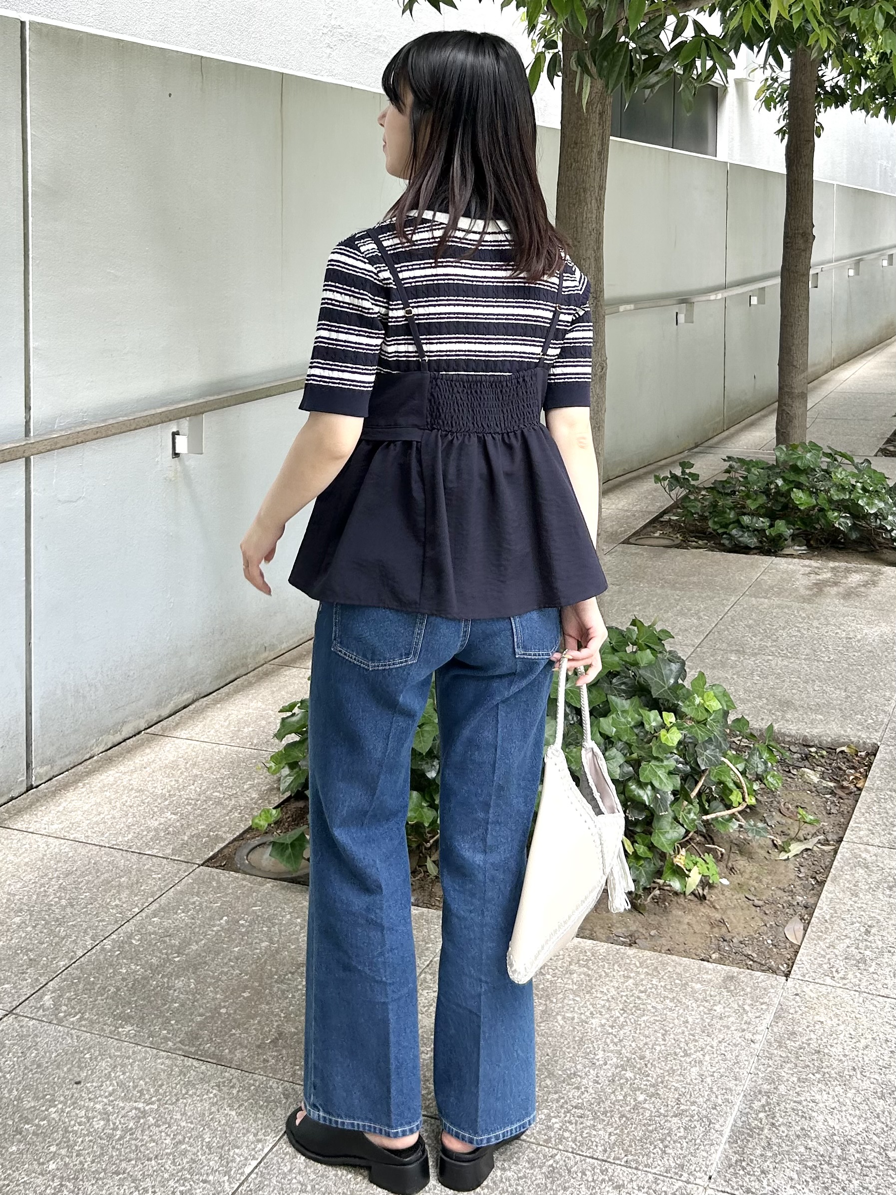 RINAさんの「index｜【吸水速乾/接触冷感】タンブラーブッチャーペプラムキャミ《防シワ/イージーアイロン/洗濯機OK》」を使ったコーディネート