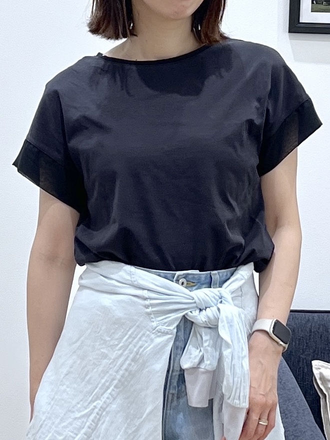 canaさんの「Dessin｜【UVカット/接触冷感】美光沢カットソー」を使ったコーディネート