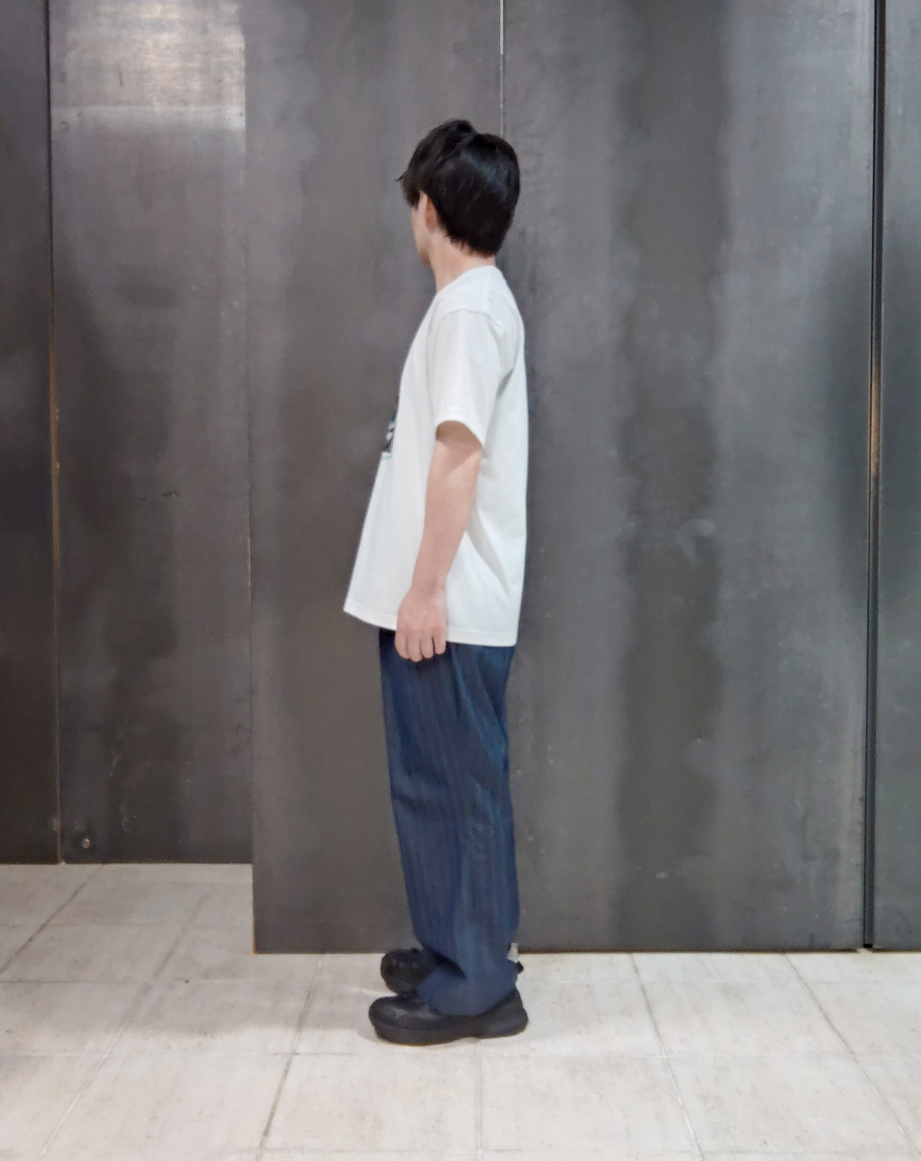 shiominさんの「TAKEO KIKUCHI｜【通気性】トリコットサッカー オープンカラー シャツ」を使ったコーディネート