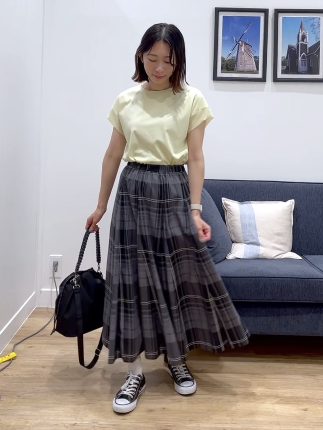 canaさんの「Dessin｜【UVカット/接触冷感】美光沢カットソー」を使ったコーディネート