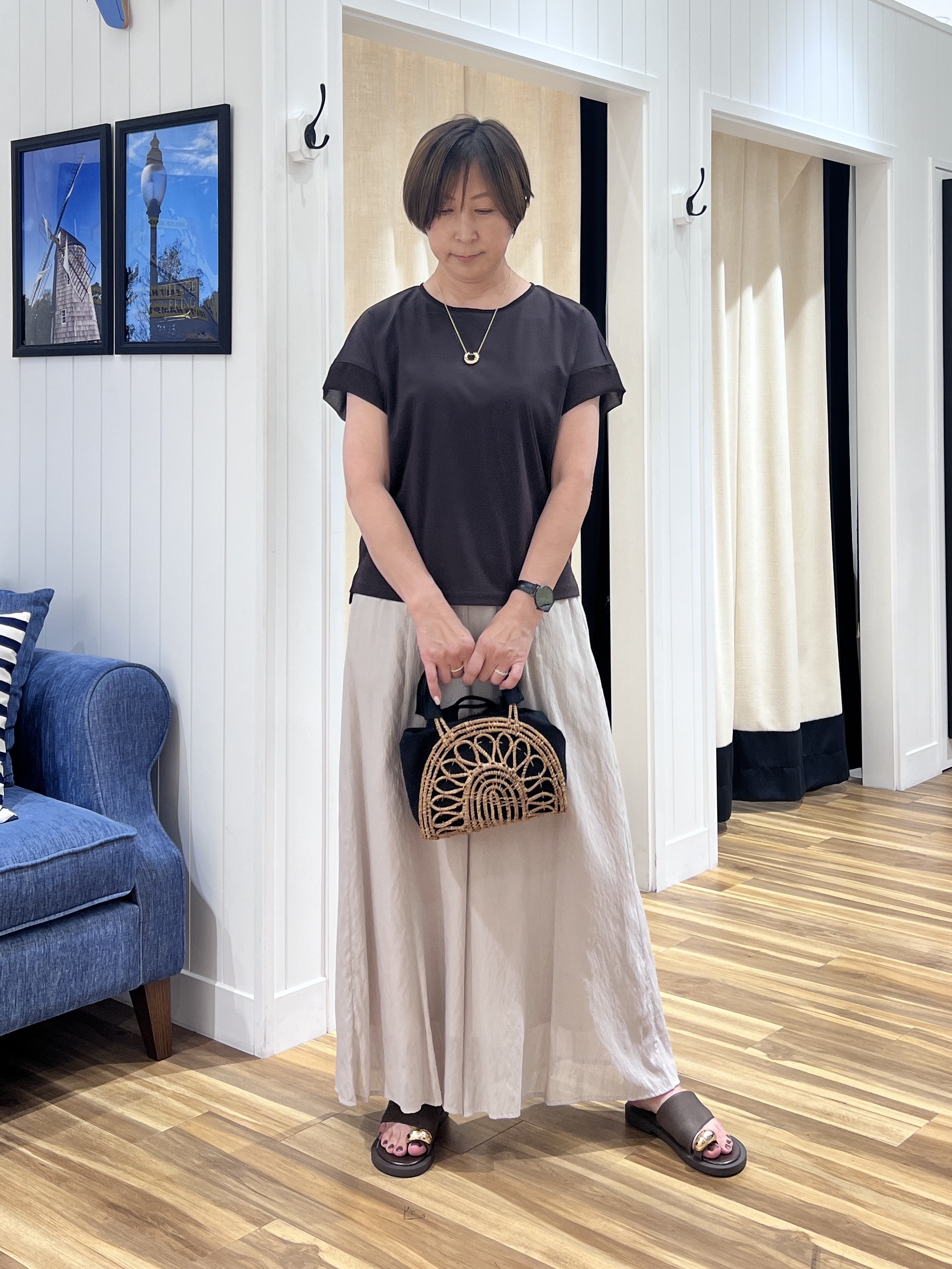 haruさんの「Dessin｜【洗える】エアリーテーラードジャケット」を使ったコーディネート