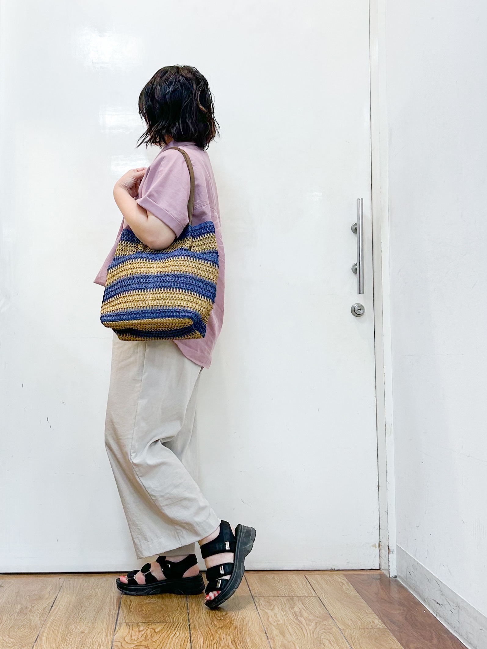 haruさんの「SHOO･LA･RUE｜【UV/吸水速乾/抗菌防臭】インせず着られる フレンチリネンスキッパーシャツ」を使ったコーディネート