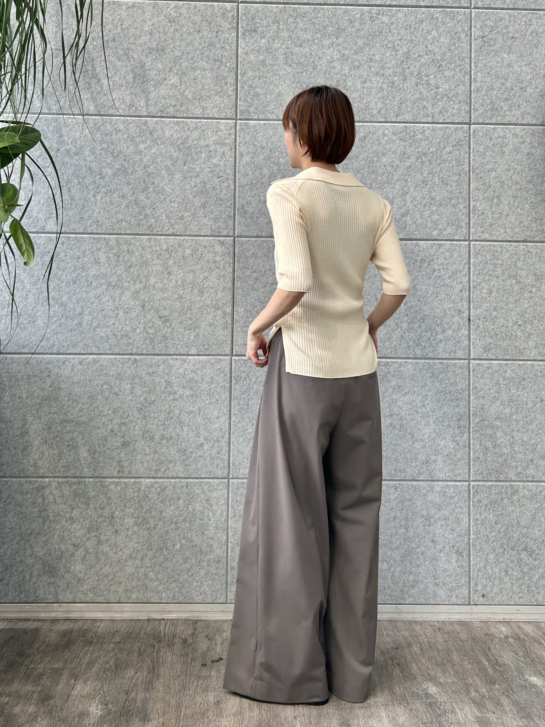 harunaさんの「CODE A｜rib zip cardigan」を使ったコーディネート