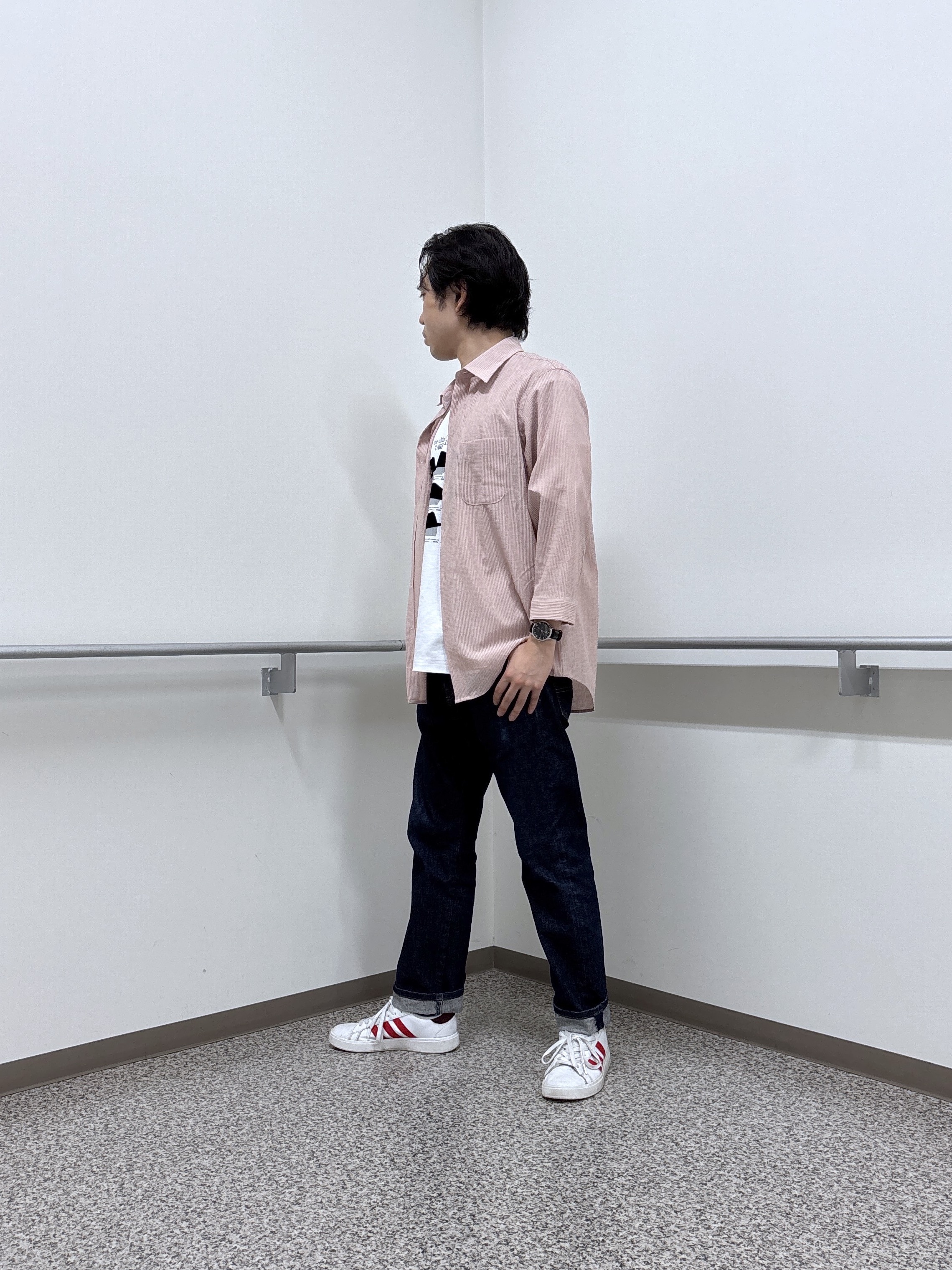 KEIさんの「TAKEO KIKUCHI｜【通気性】トリコットサッカー 7分袖シャツ」を使ったコーディネート