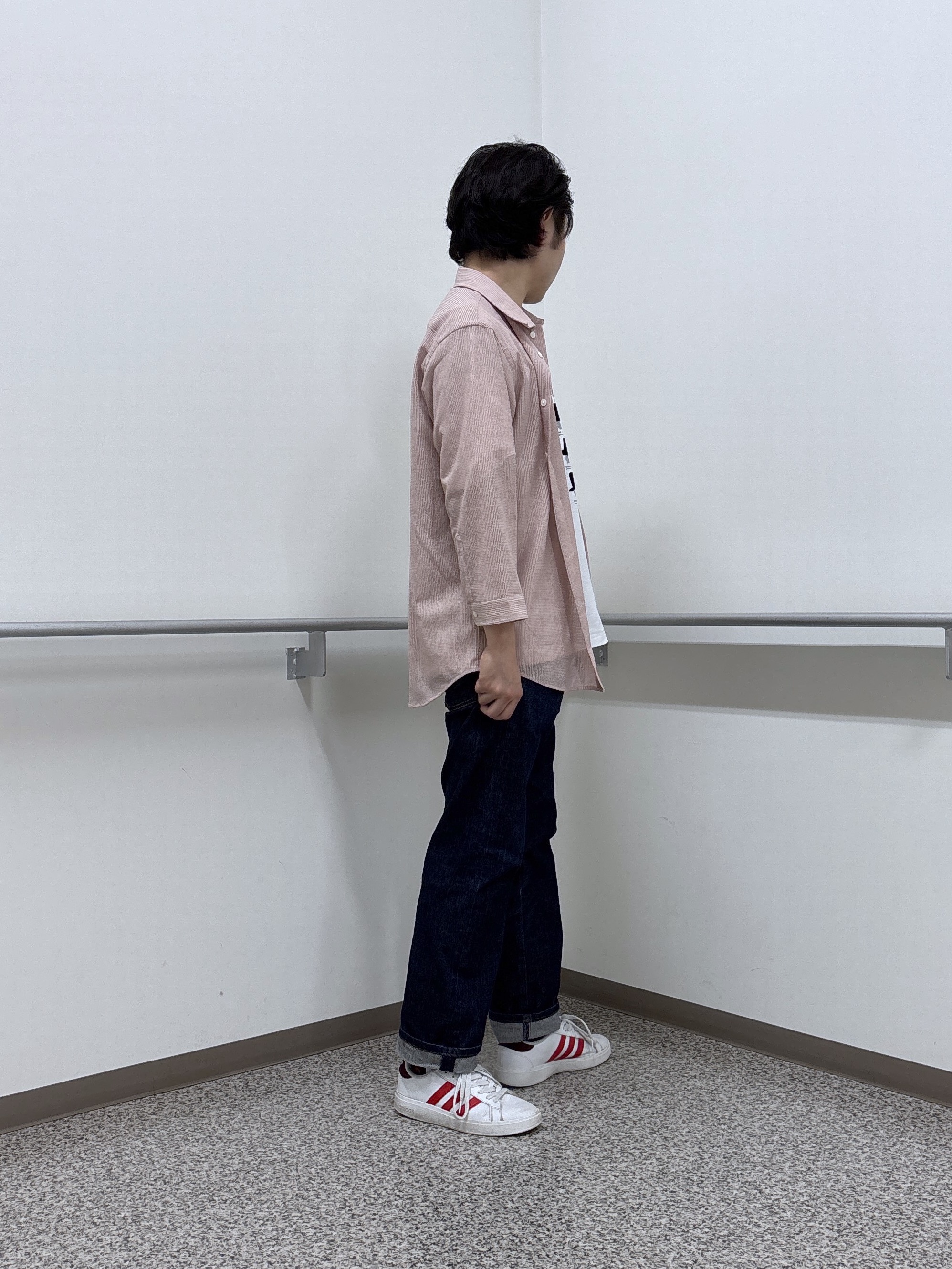 KEIさんの「TAKEO KIKUCHI｜【通気性】トリコットサッカー 7分袖シャツ」を使ったコーディネート