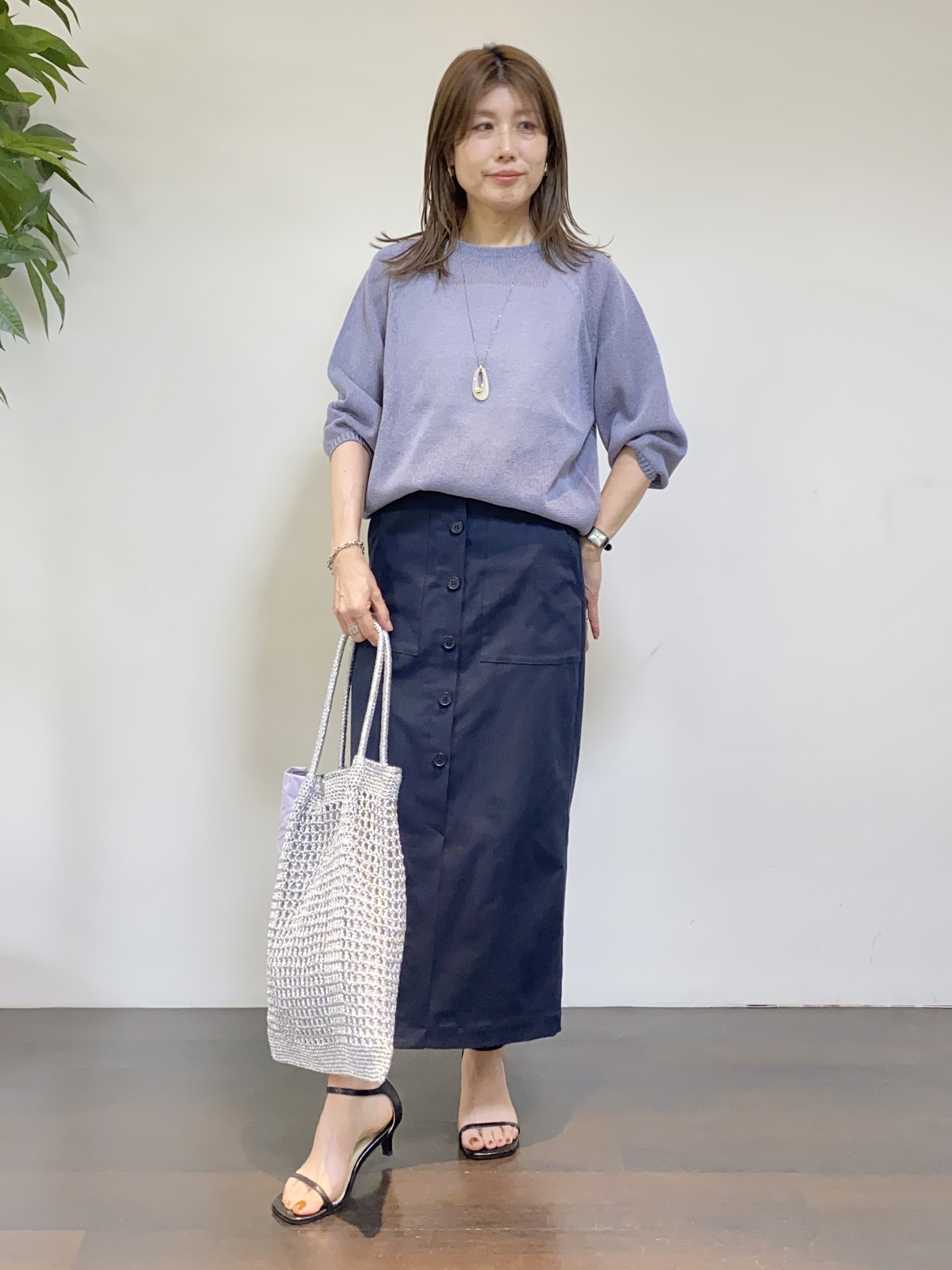 tomoさんの「UNTITLED｜◆【洗える】シアーブルゾン」を使ったコーディネート