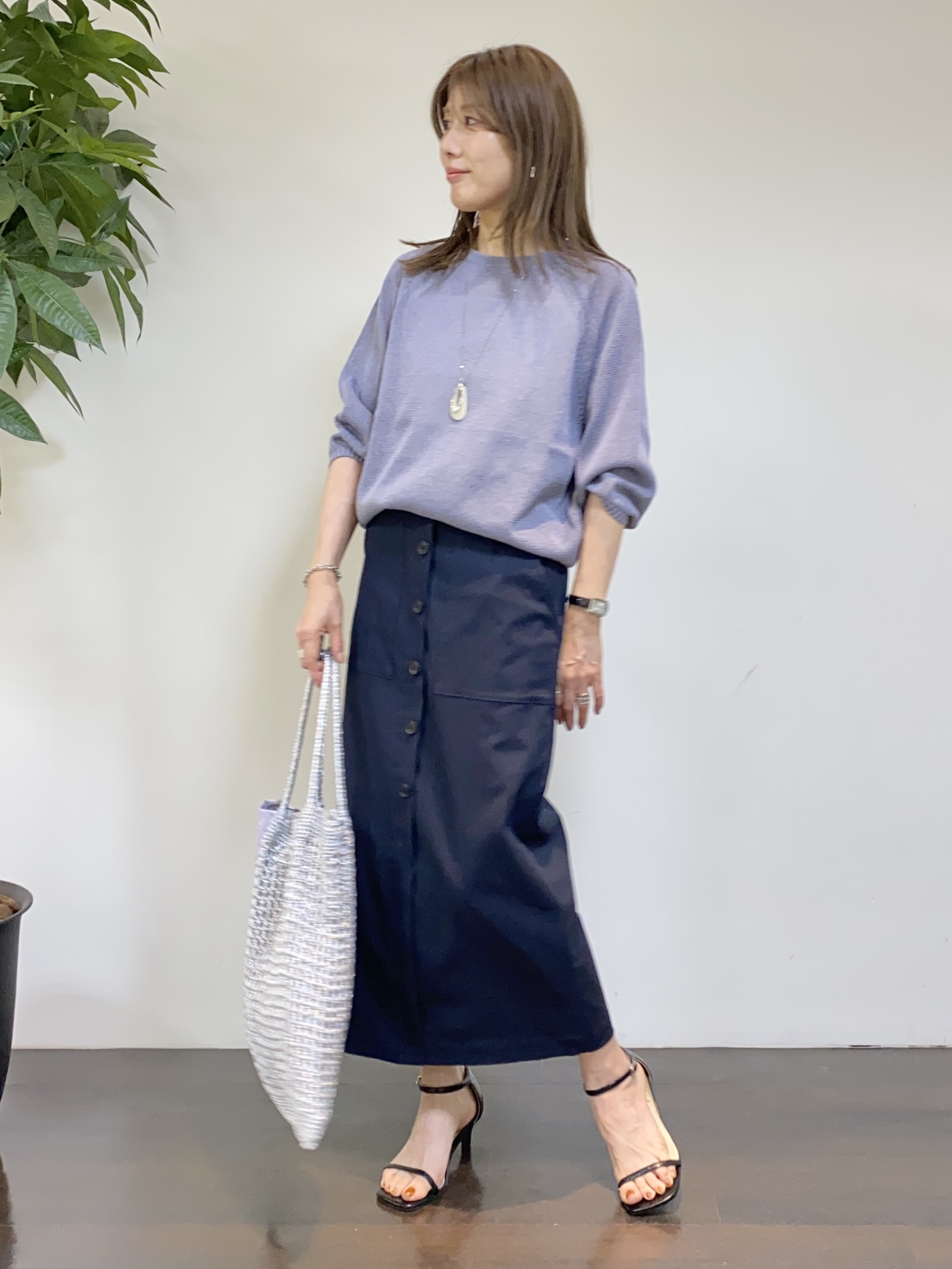 tomoさんの「UNTITLED｜◆【洗える】シアーブルゾン」を使ったコーディネート