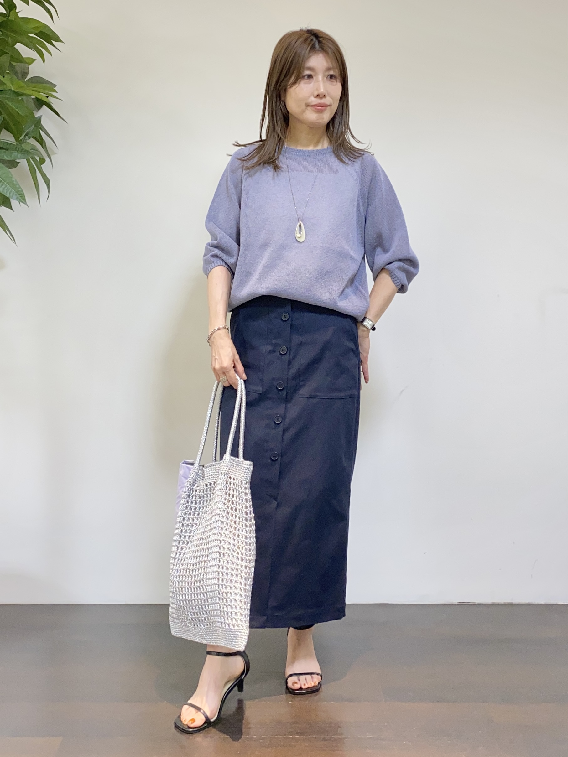 tomoさんの「UNTITLED｜◆【洗える】シアーブルゾン」を使ったコーディネート