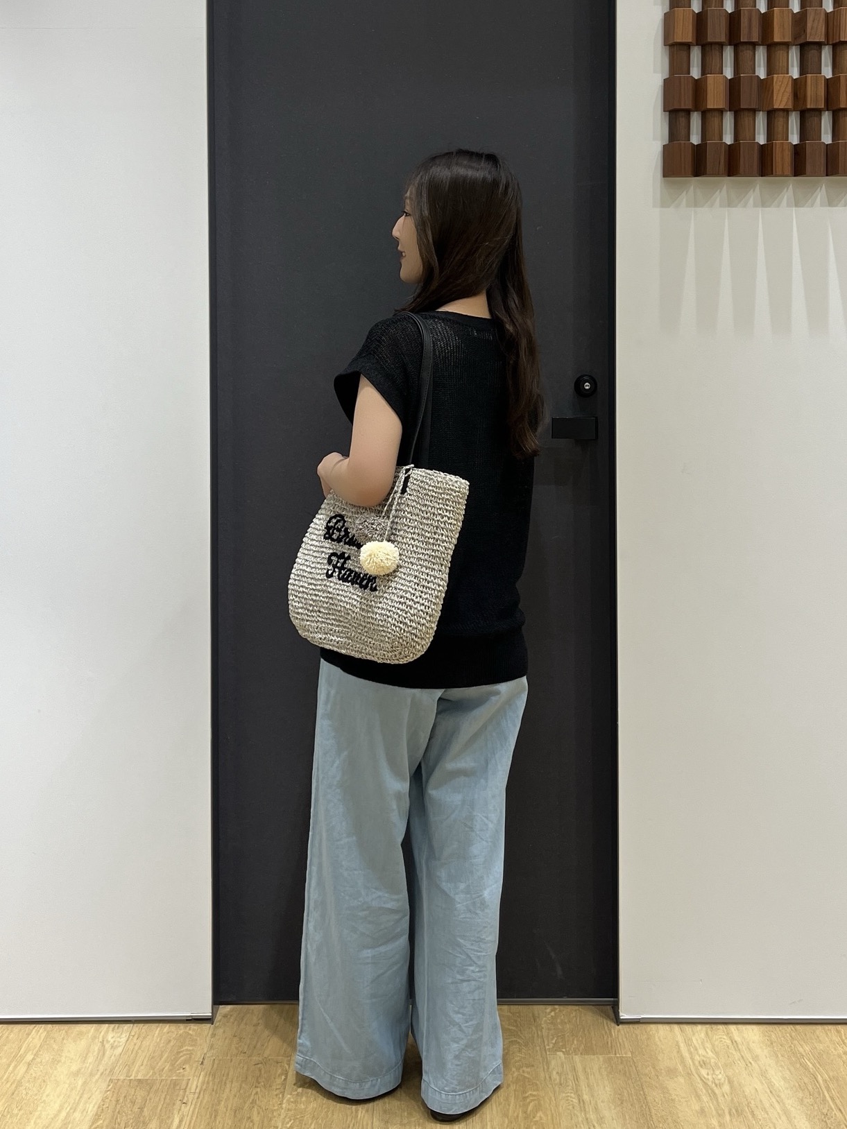 Minaさんの「Dessin｜【洗える】ペーパー混ニットベスト」を使ったコーディネート