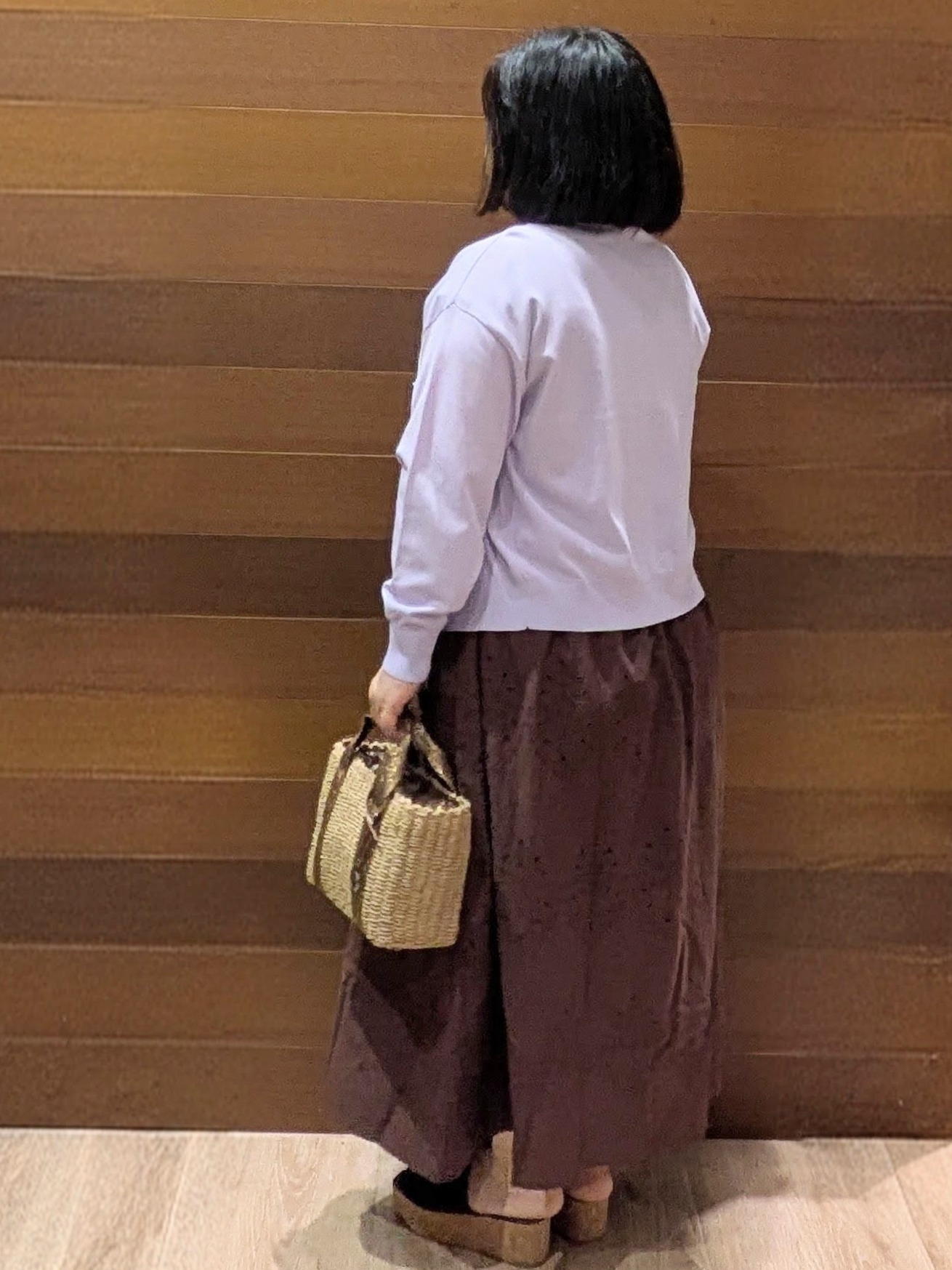 ぽんさんの「OPAQUE.CLIP｜【UV／接触冷感】Vネックリラクシーニットカーディガン《洗濯機OK／抗ピル》」を使ったコーディネート
