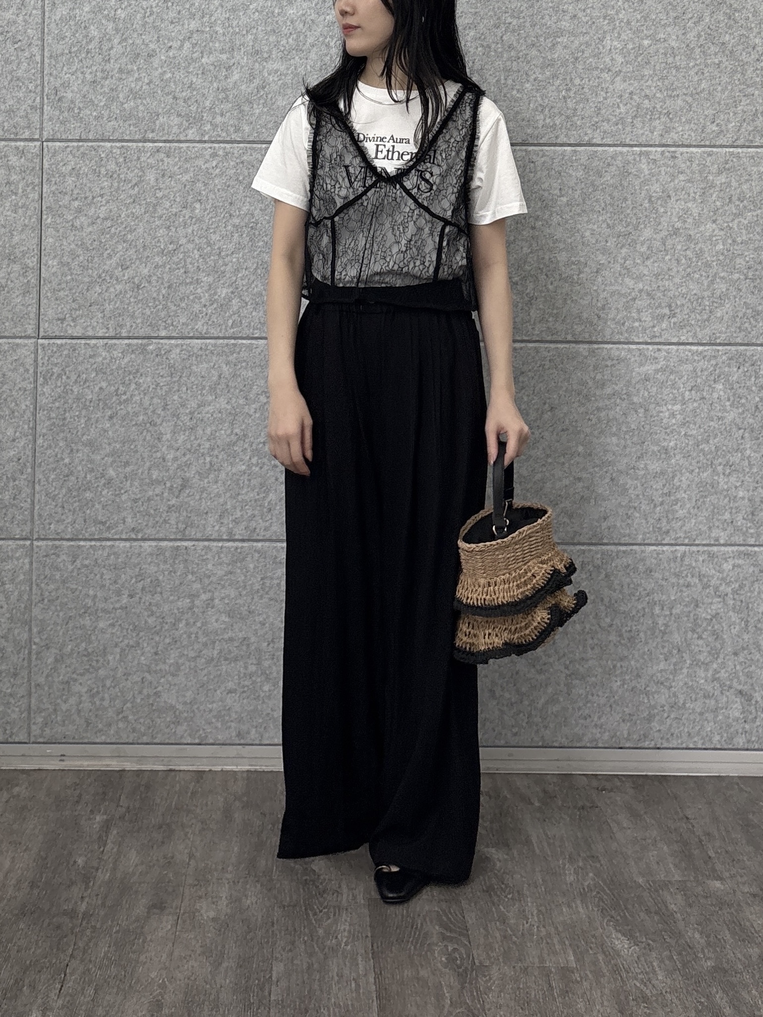 rinaさんの「INDIVI｜Comfy SET UP｜ハーフスリーブジャケット【セットアップ対応／通勤／接触冷感／UVカット】」を使ったコーディネート
