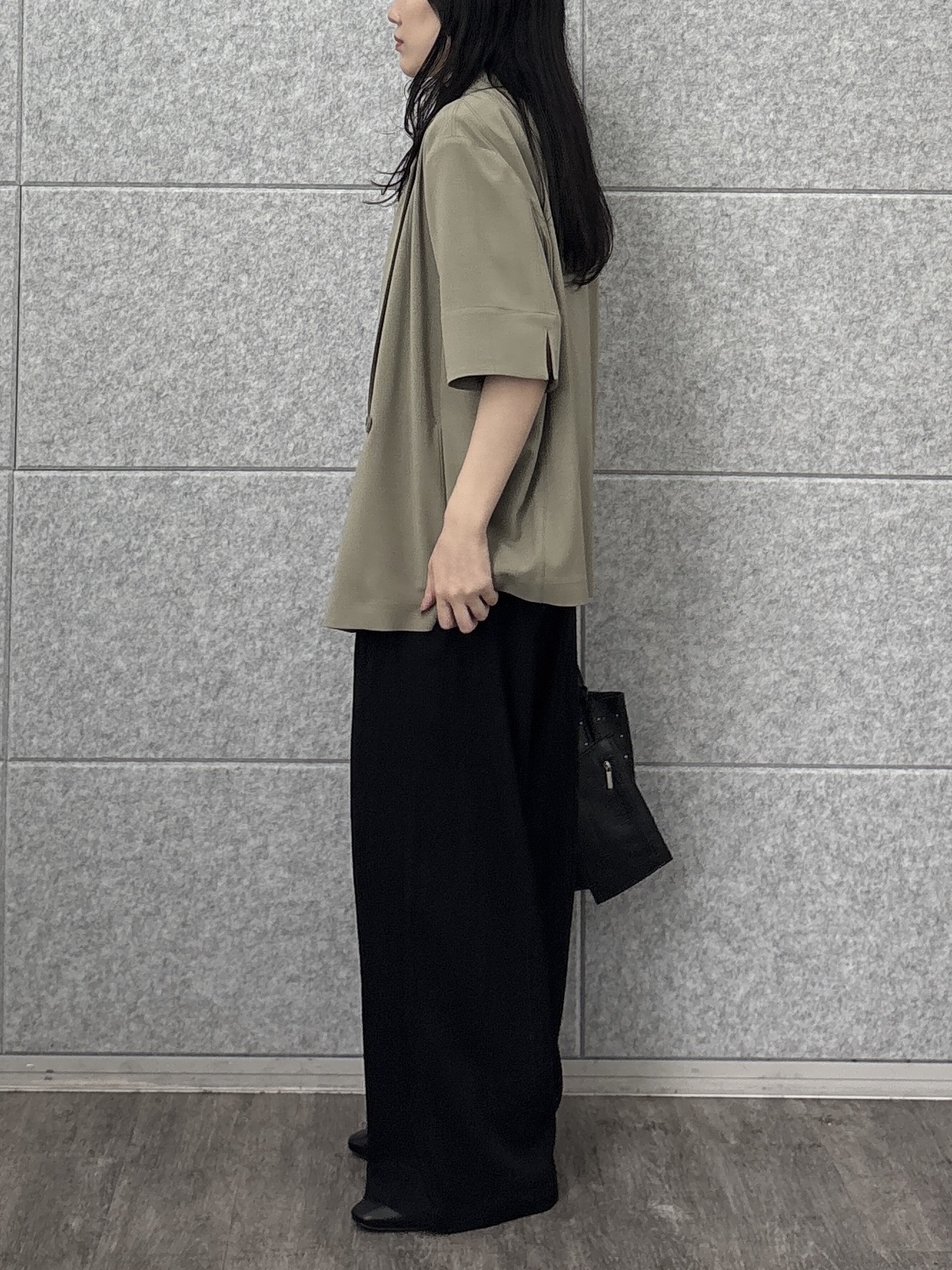 rinaさんの「INDIVI｜Comfy SET UP｜ハーフスリーブジャケット【セットアップ対応／通勤／接触冷感／UVカット】」を使ったコーディネート