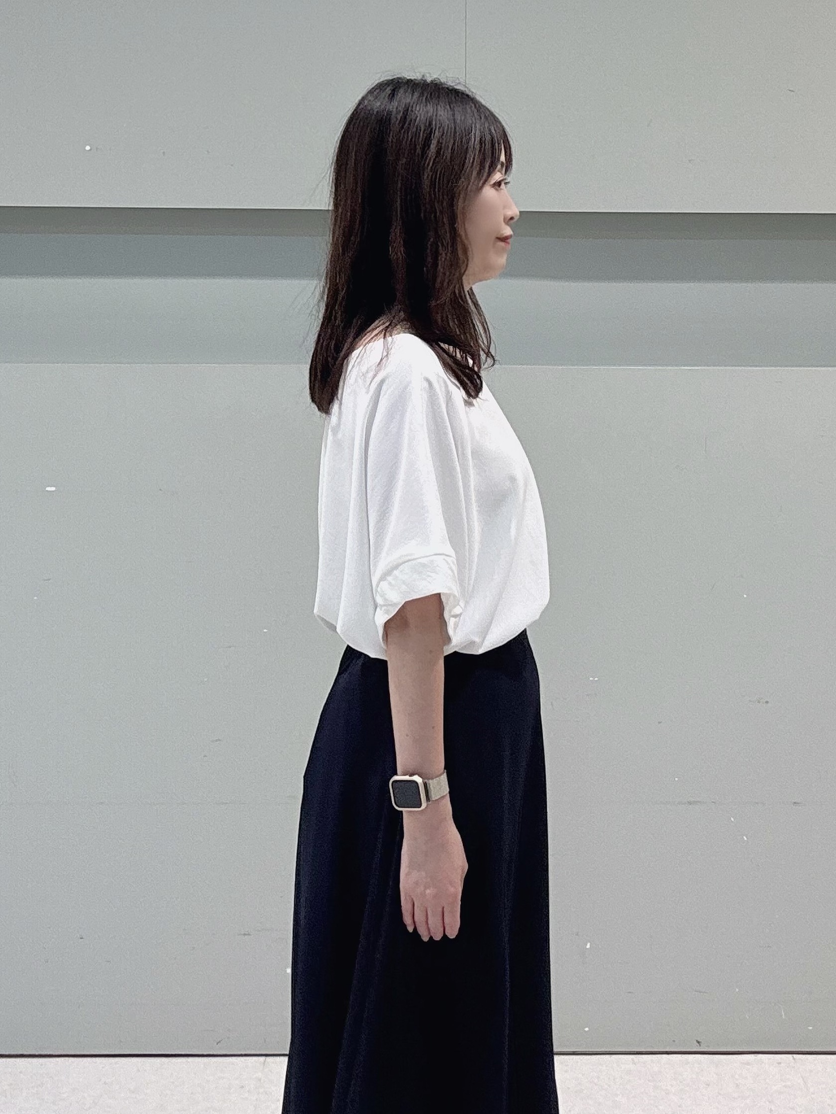makiさんの「UNTITLED｜◆【アンサンブル可】ラメ混クルーネックカーディガン」を使ったコーディネート